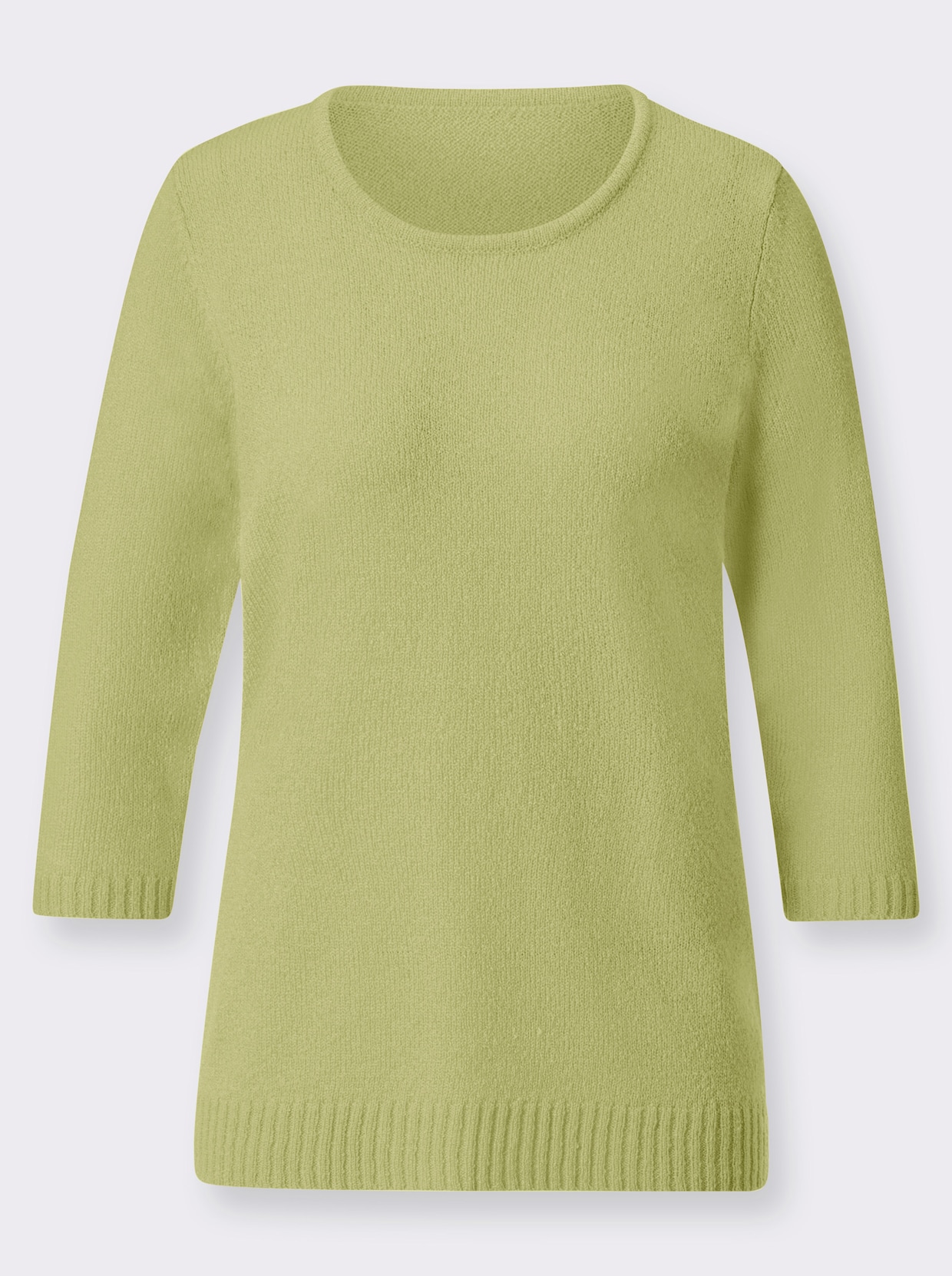 Bouclé-Pullover - lindgrün