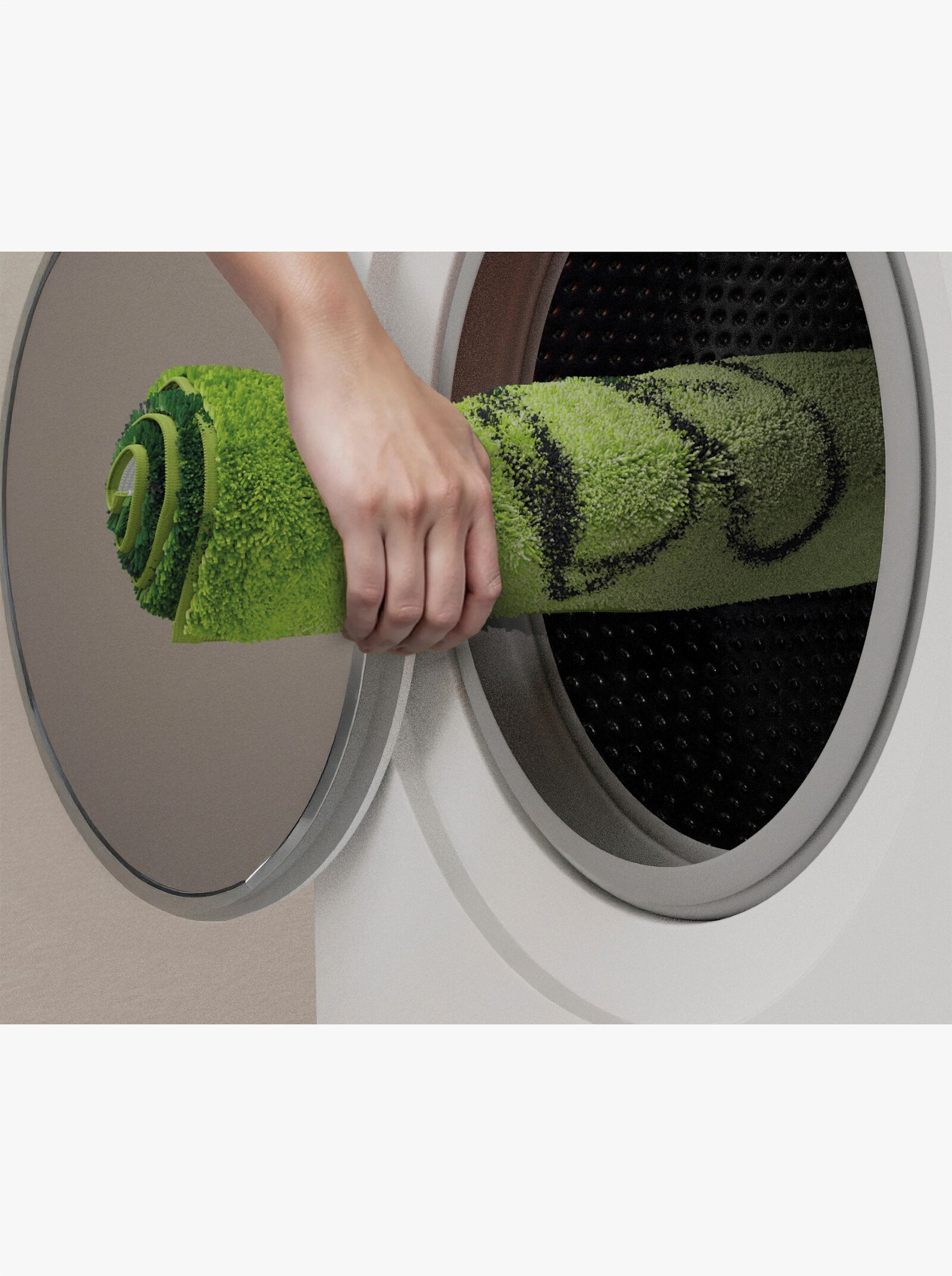 Grund Badematte - grün-grau