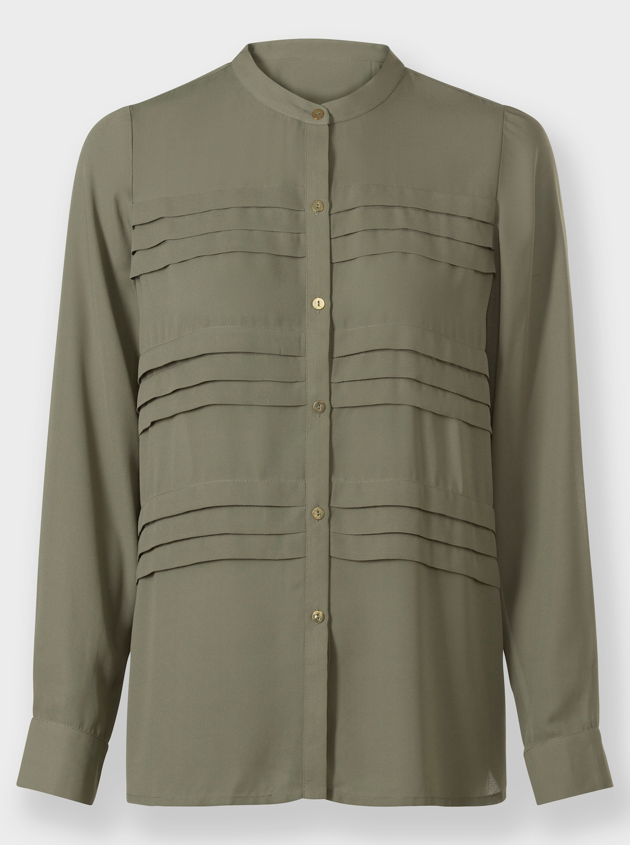 heine Blouse met lange mouwen - kaki