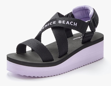 Venice Beach Sandalen - lila, zwart