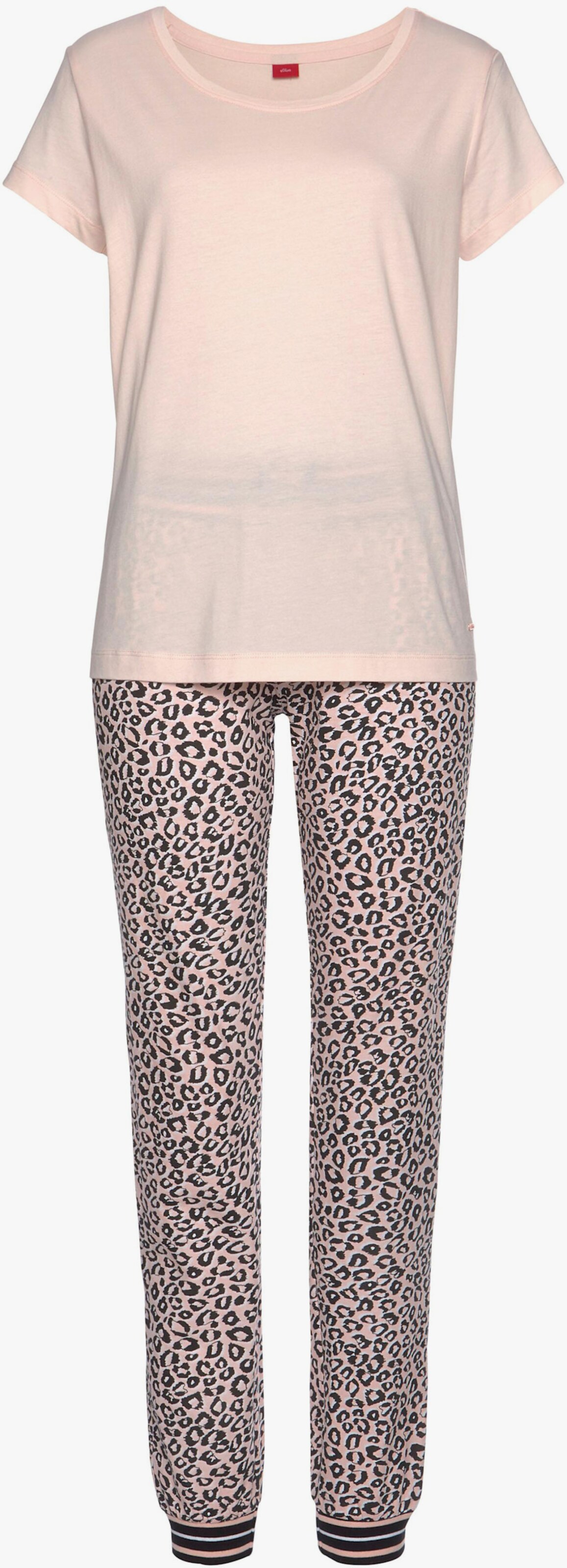 s.Oliver Schlafanzug - hellrosa-weiß