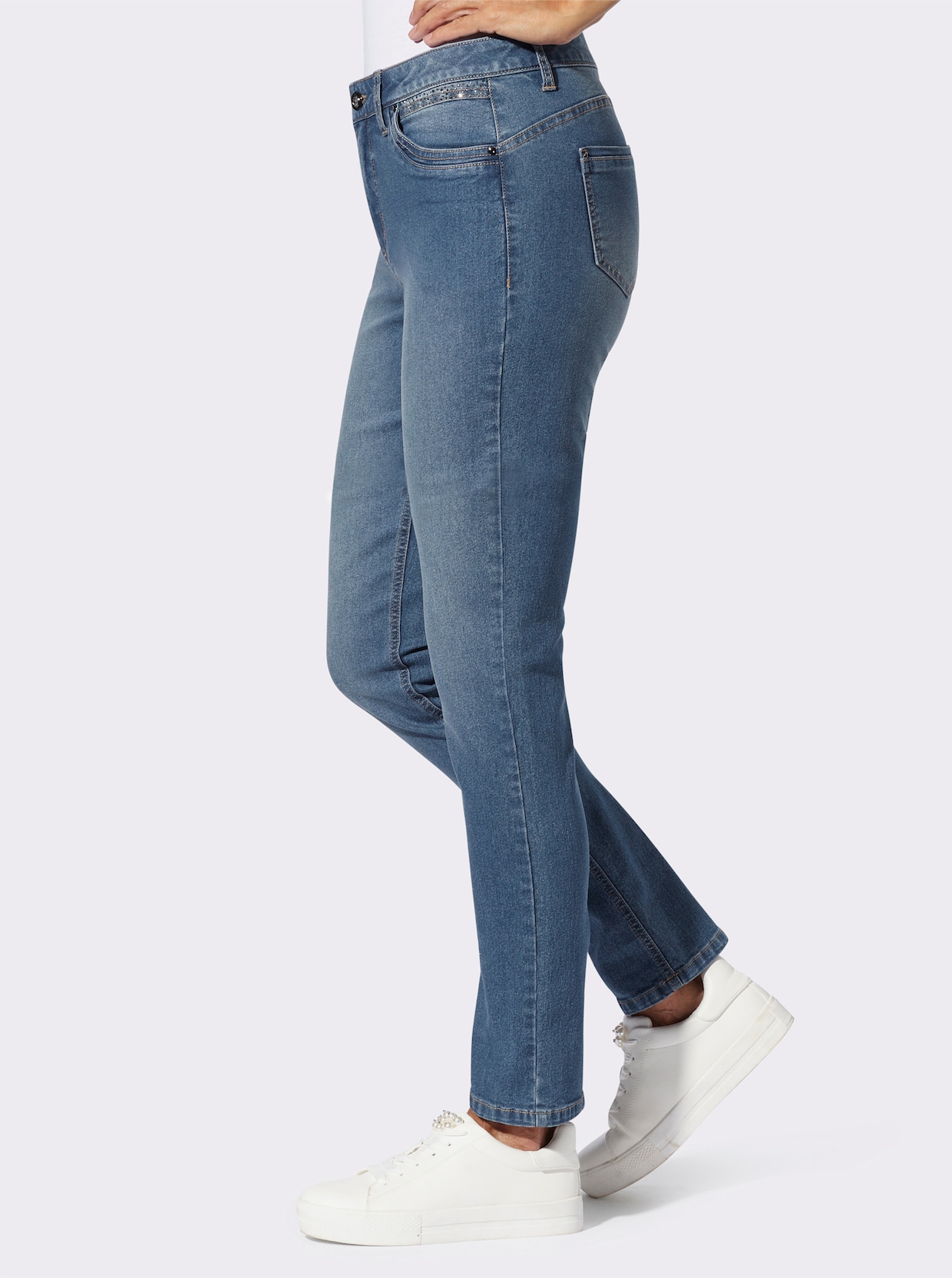 Jeans - blue-bleached