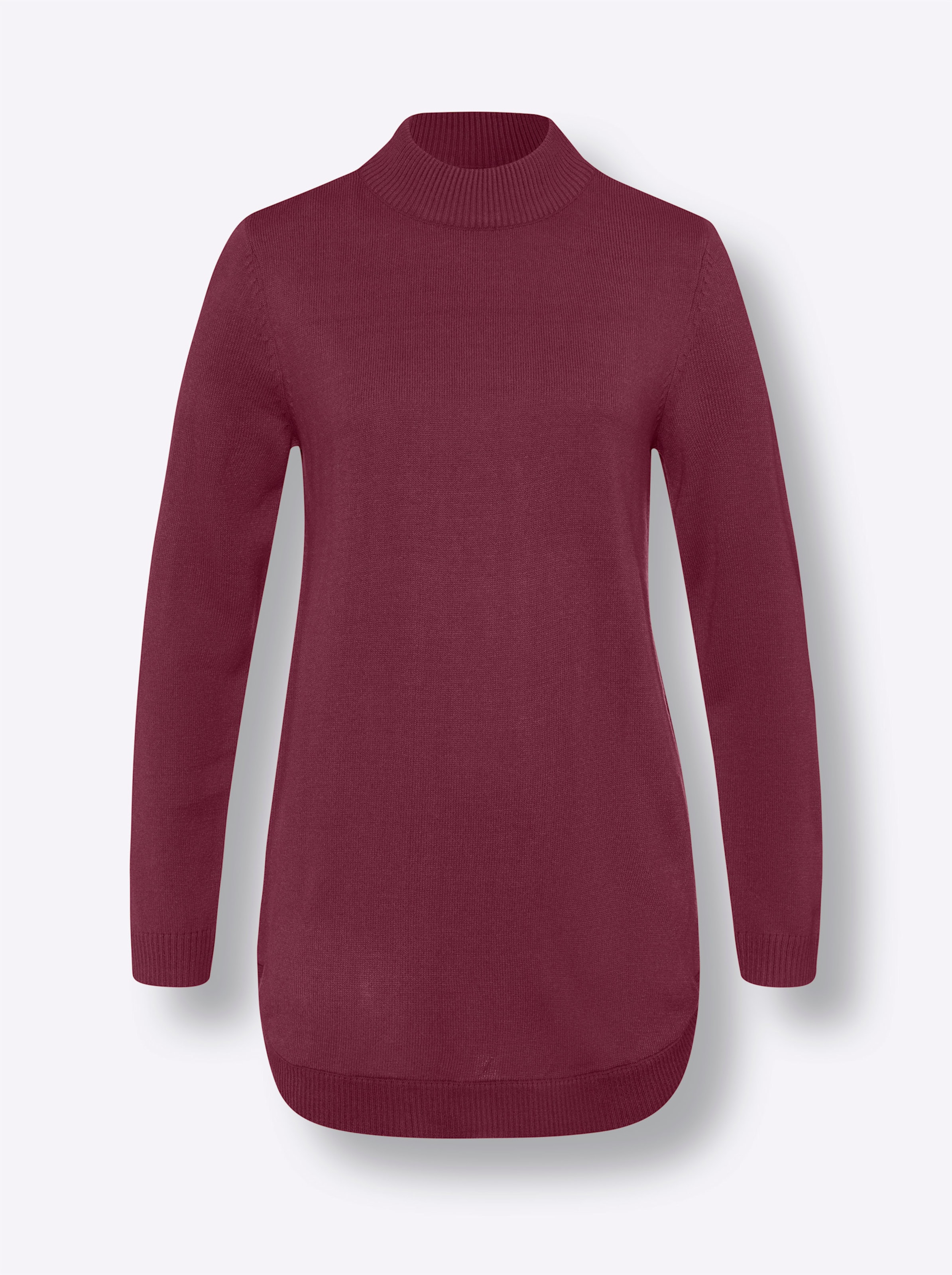 Sheego Damen Bordeaux Pullover - Bild 2