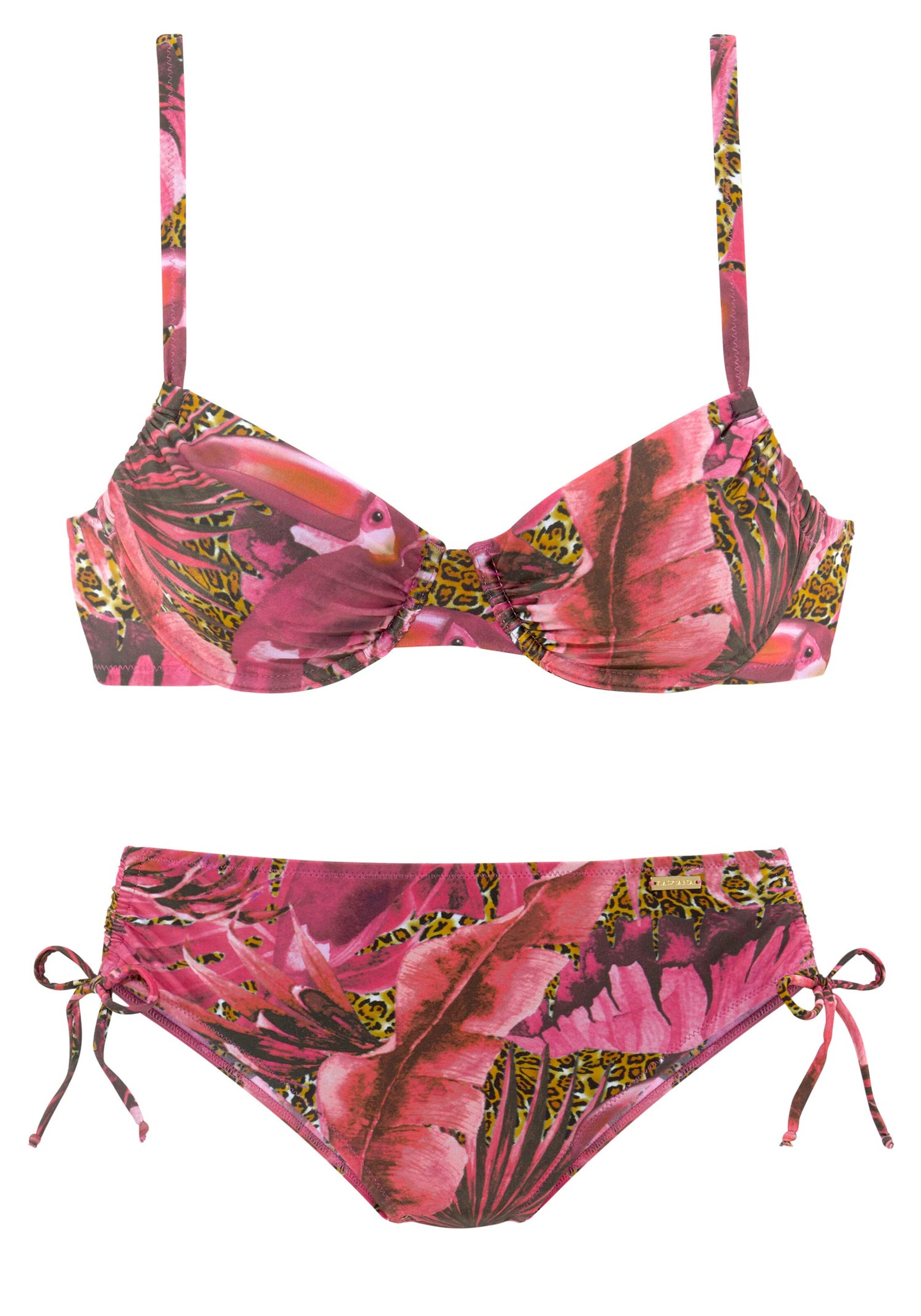 Witt Weiden Damen Bügel Bikini pink bedruckt  - Onlineshop Witt Weiden