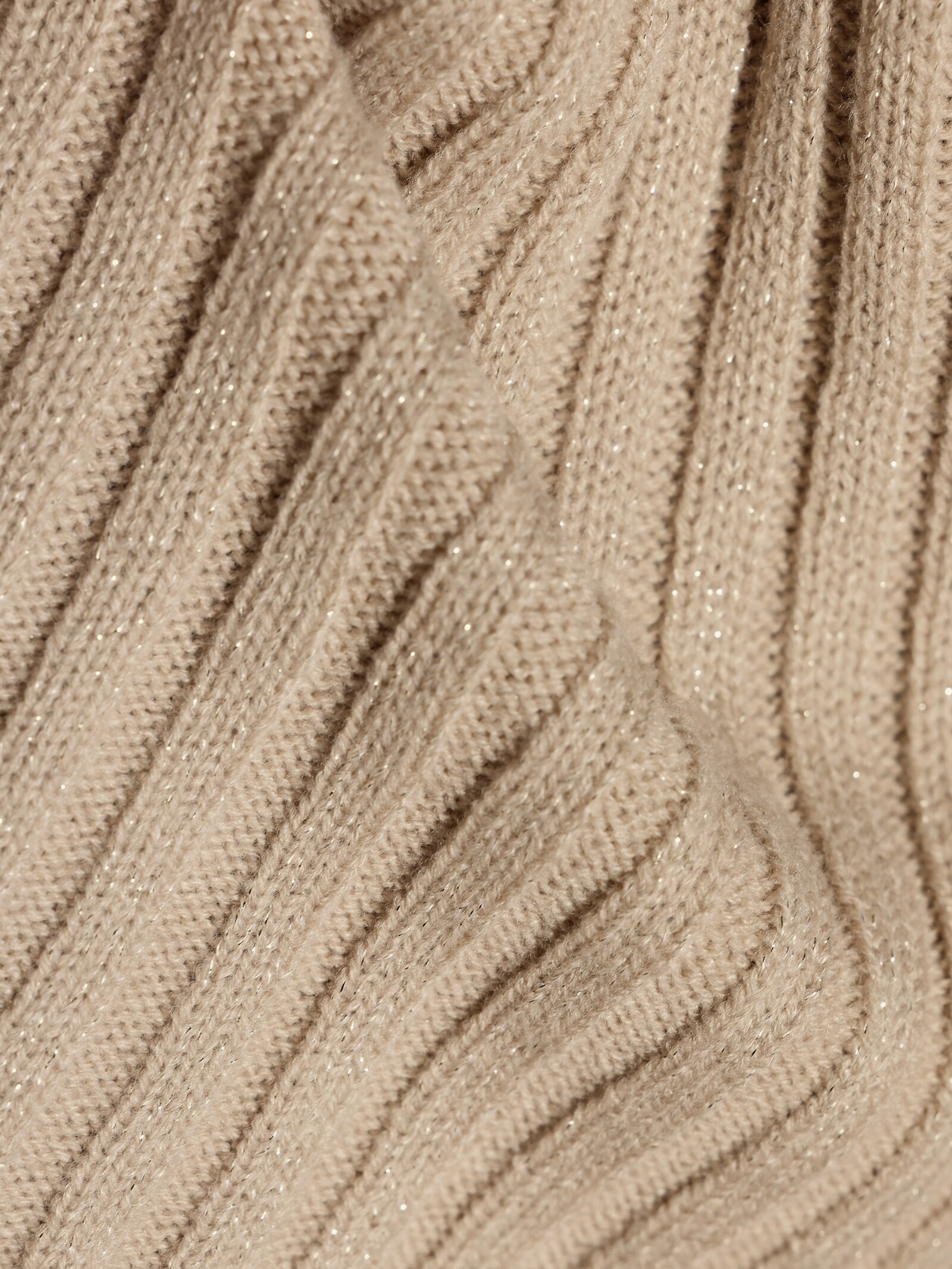 Jacquard-Pullover mit Schurwoll-Anteil - schwarz-beige-gemustert