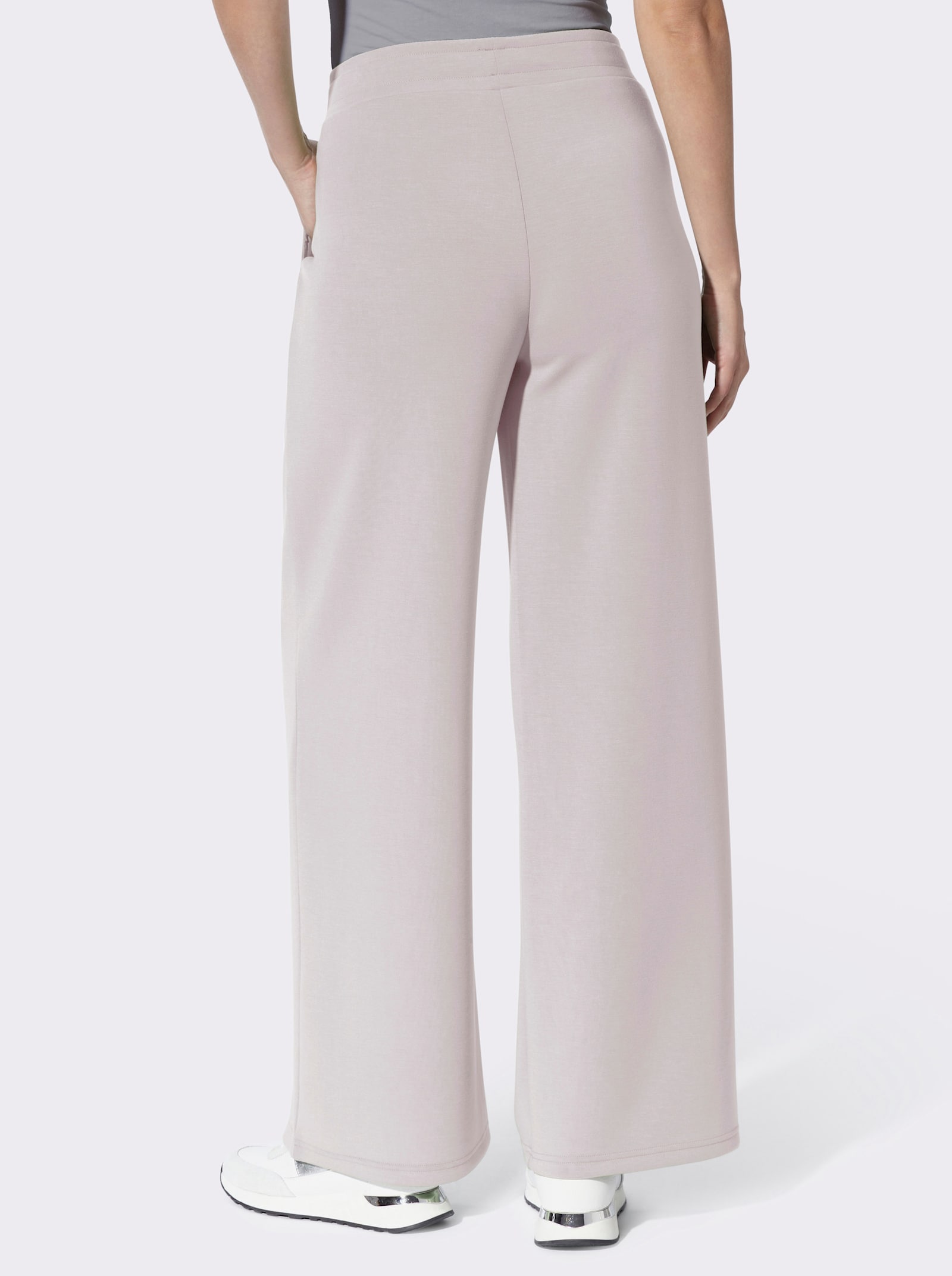 heine Jerseyhose mit Bundfalten - hellgrau