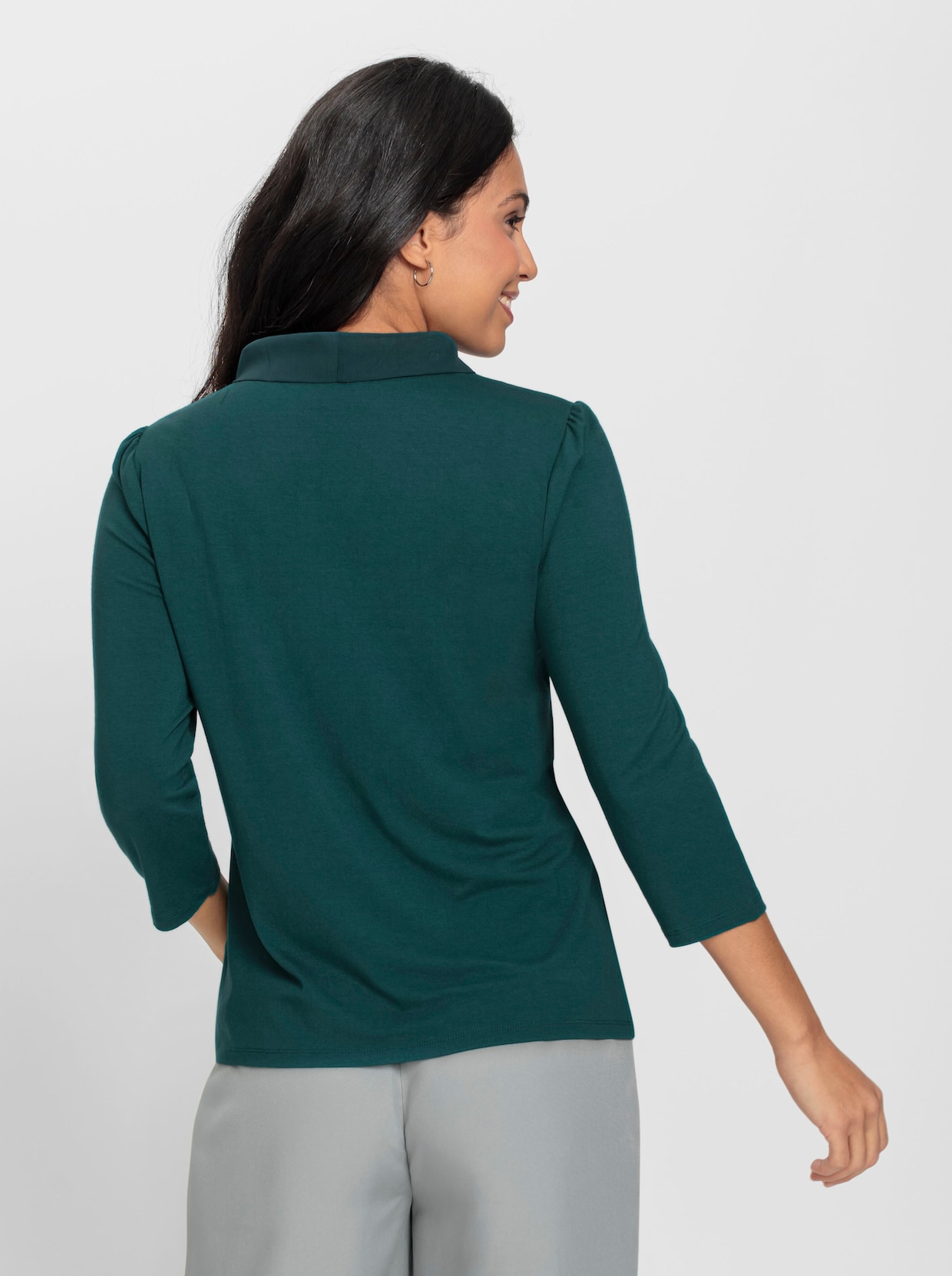 3/4-Arm-Shirt - petrol