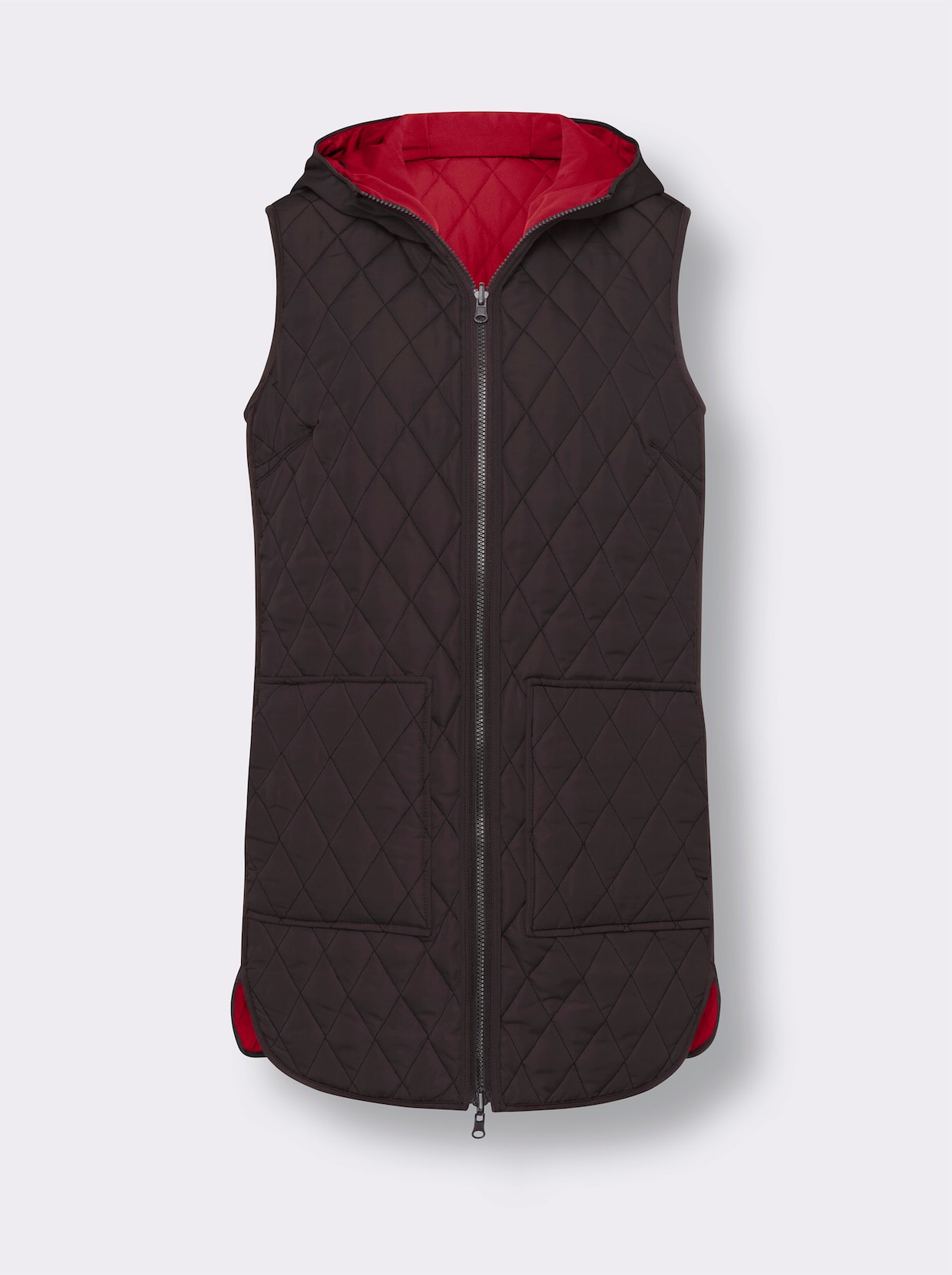 Keerbaar gilet - rood/zwart