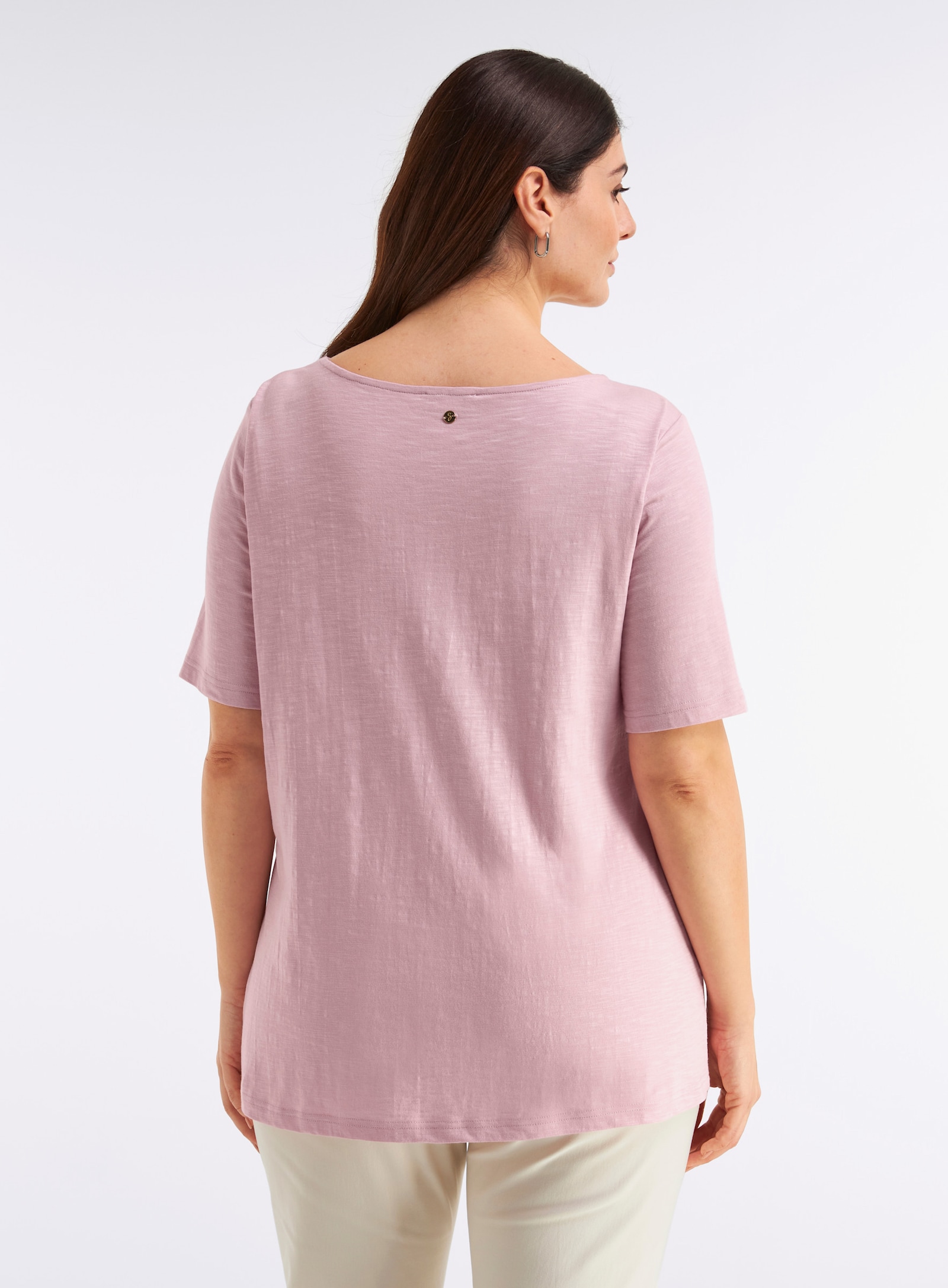 sheego Shirt met bindceinturen - roze