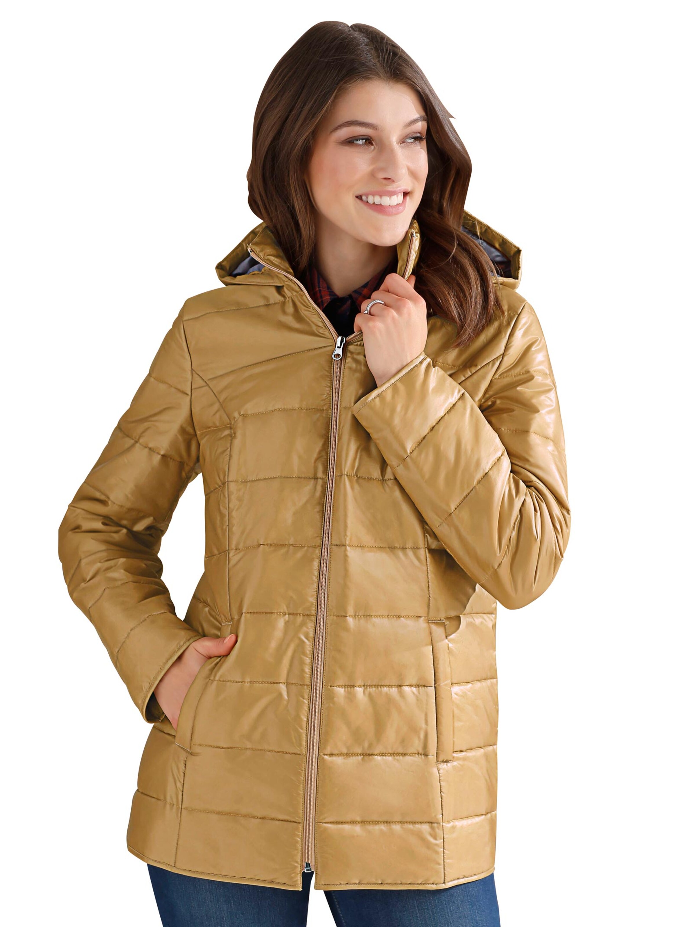 Steppjacke - senfgelb