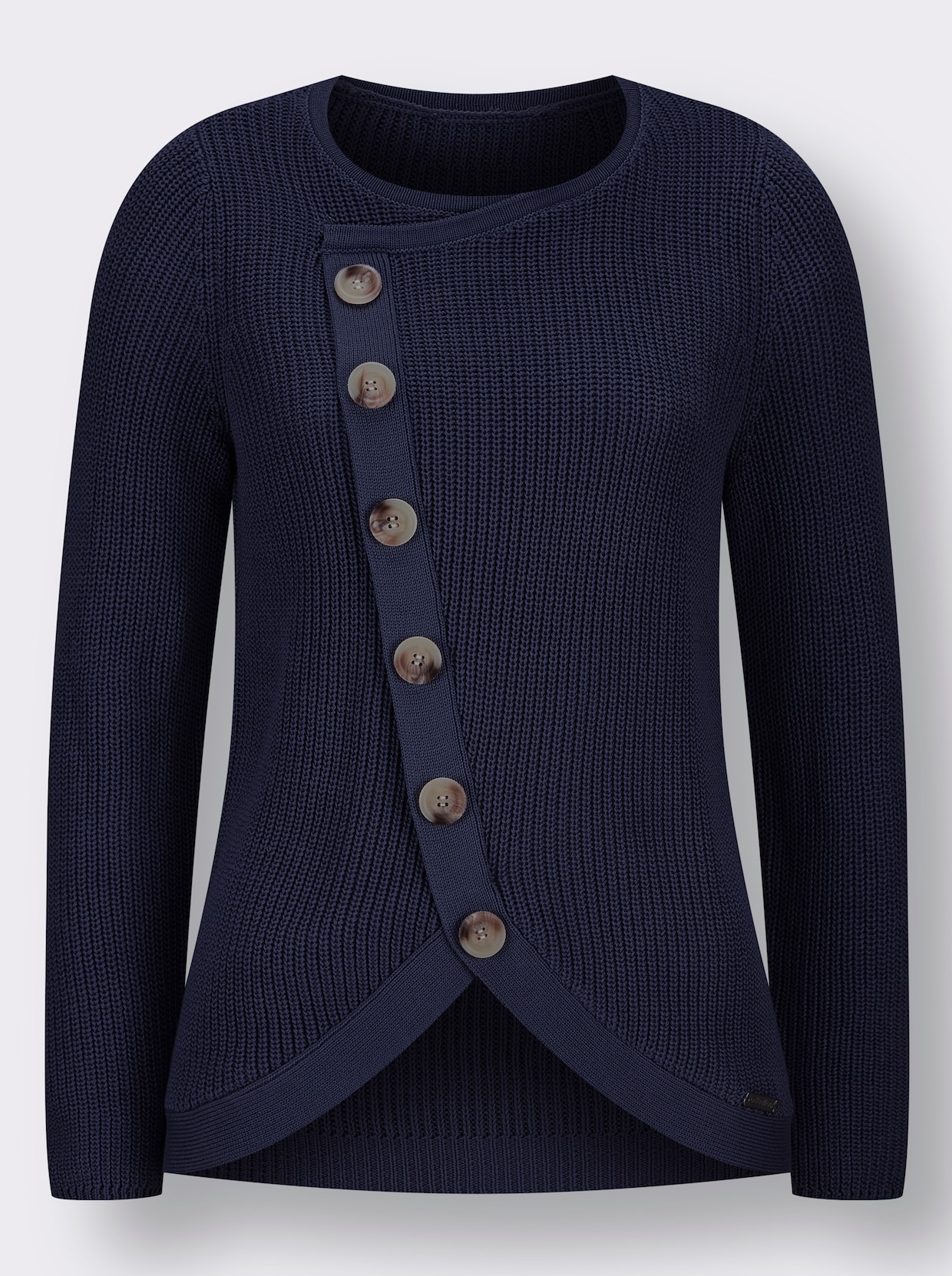 Pullover met ronde hals - marine