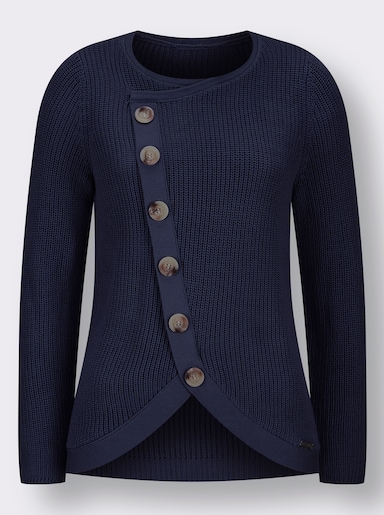 Pullover met ronde hals - marine