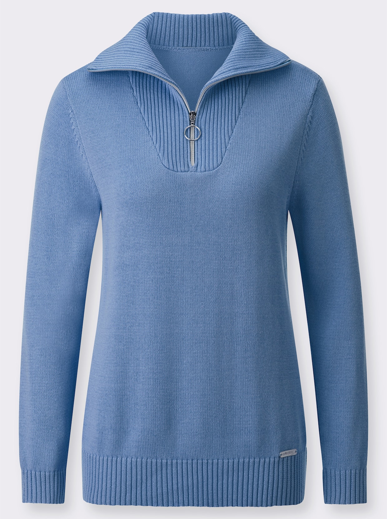 Troyer-Pullover - himmelblau