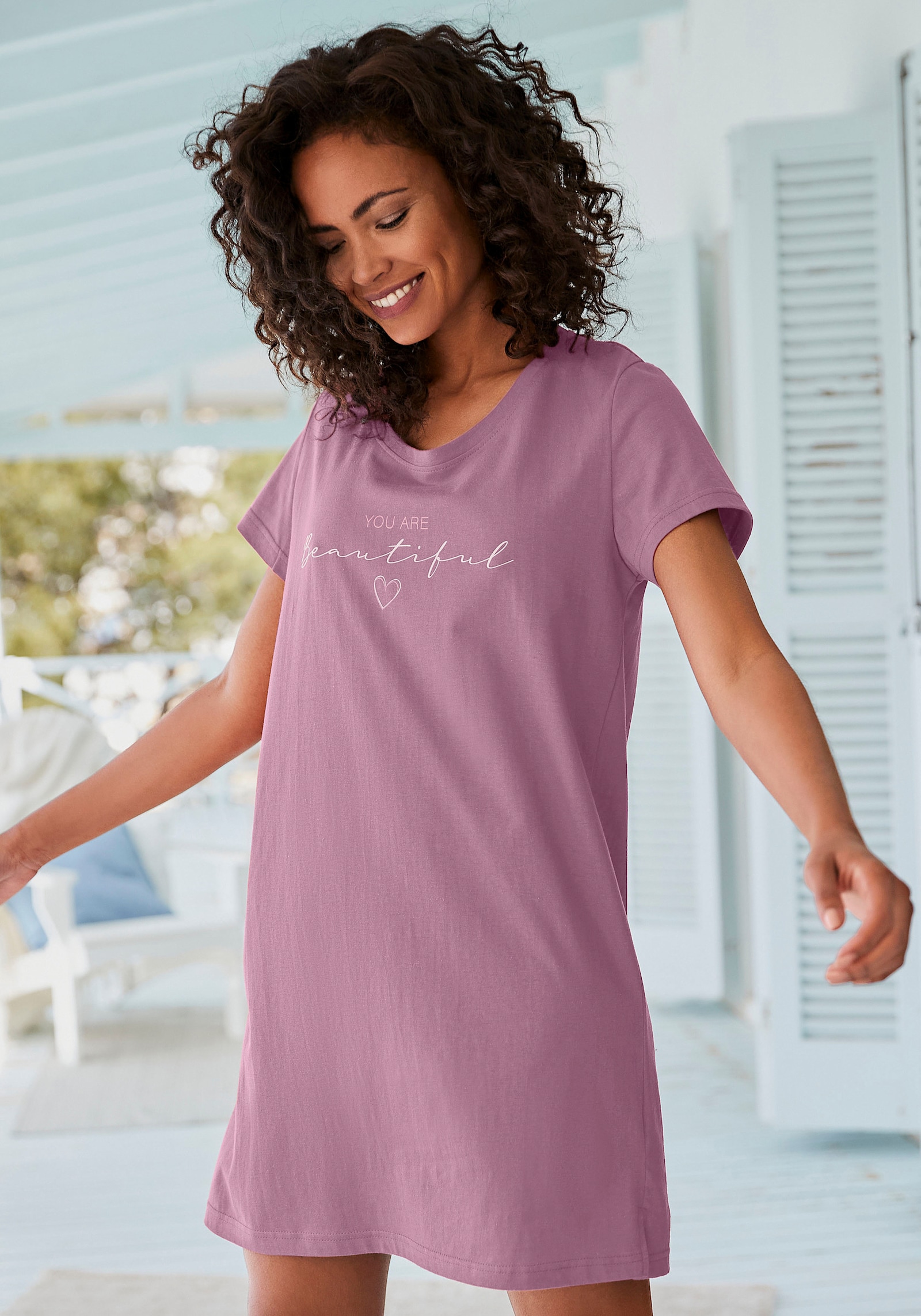 Vivance Dreams Bigshirt - mauve