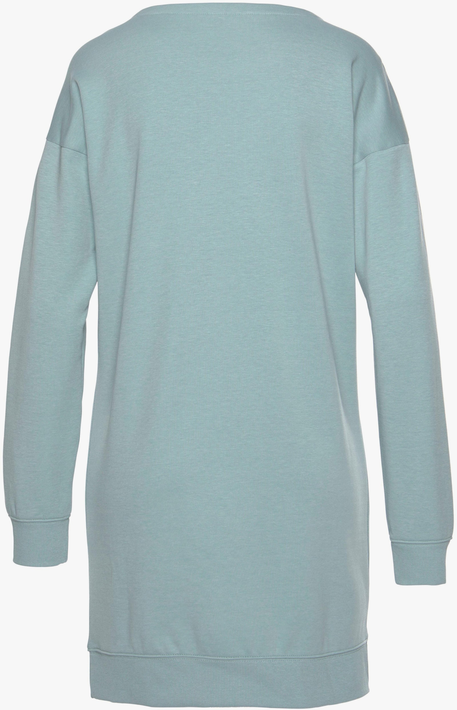 Bench. Loungewear Sweatkleid - mint-schwarz