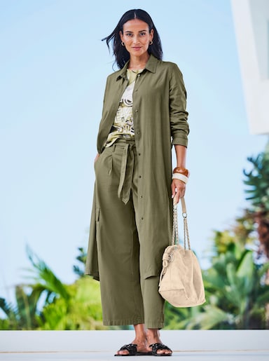 heine Blusenjacke in Longform - khaki