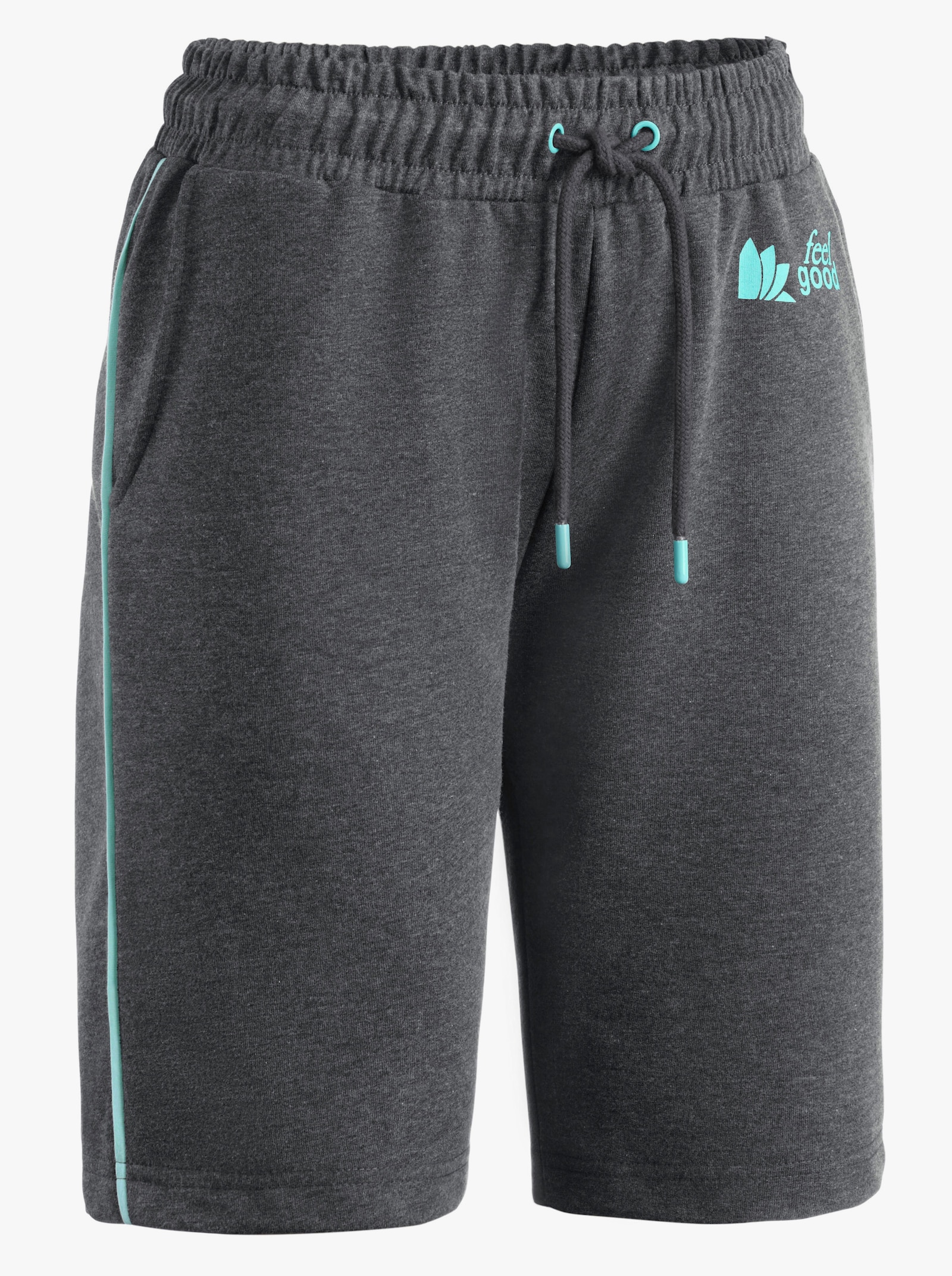 feel good Bermudas - schwarz + grau-meliert