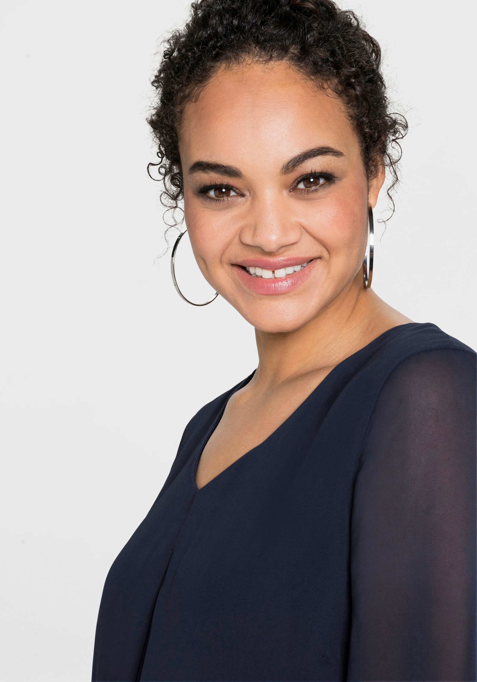 sheego Tunika im Lagenlook - marine