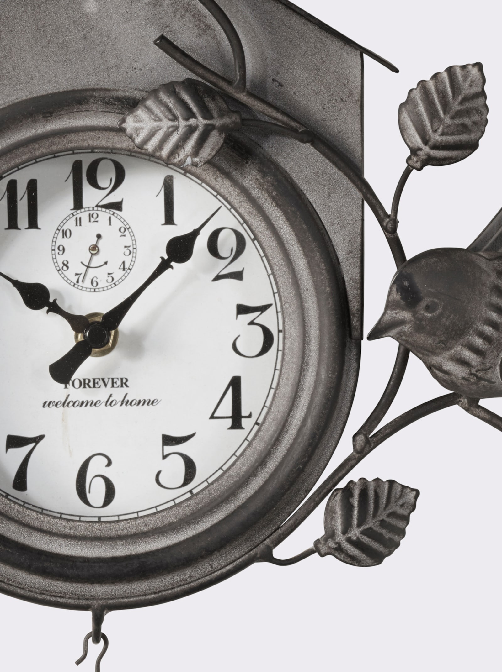 heine home Wanduhr - dunkelgrau