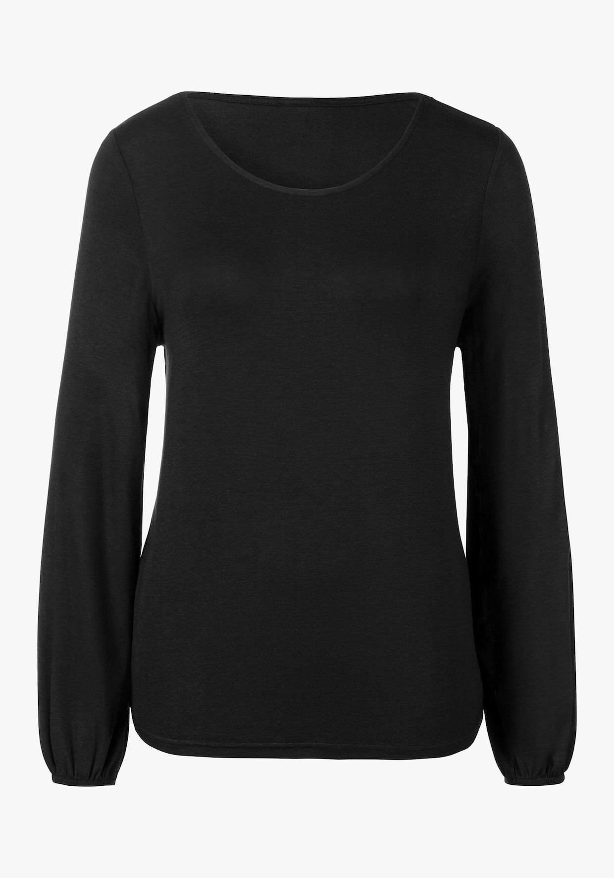 LASCANA Langarmshirt - schwarz