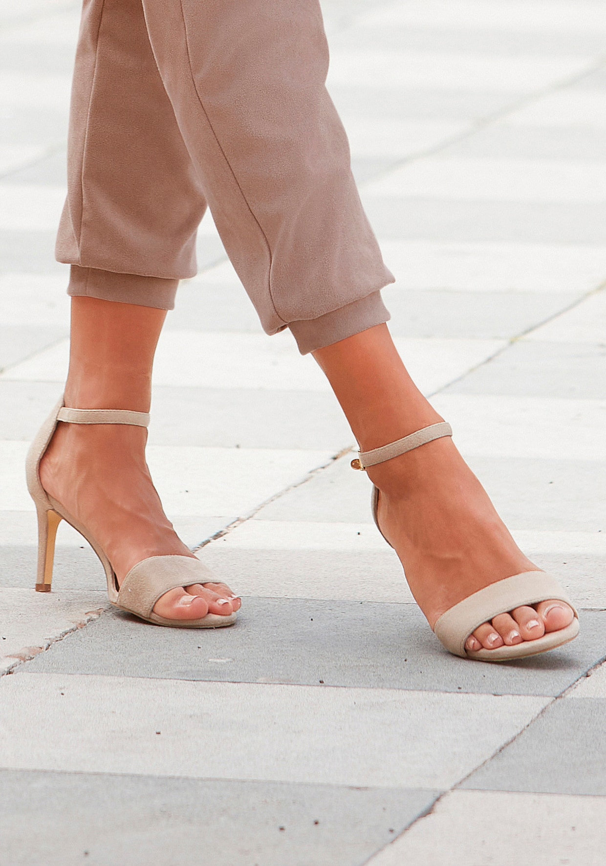 LASCANA High-Heel-Sandalette - beige