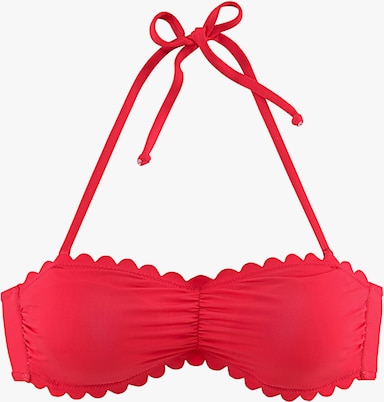 LASCANA Haut de maillot de bain bandeau - rouge