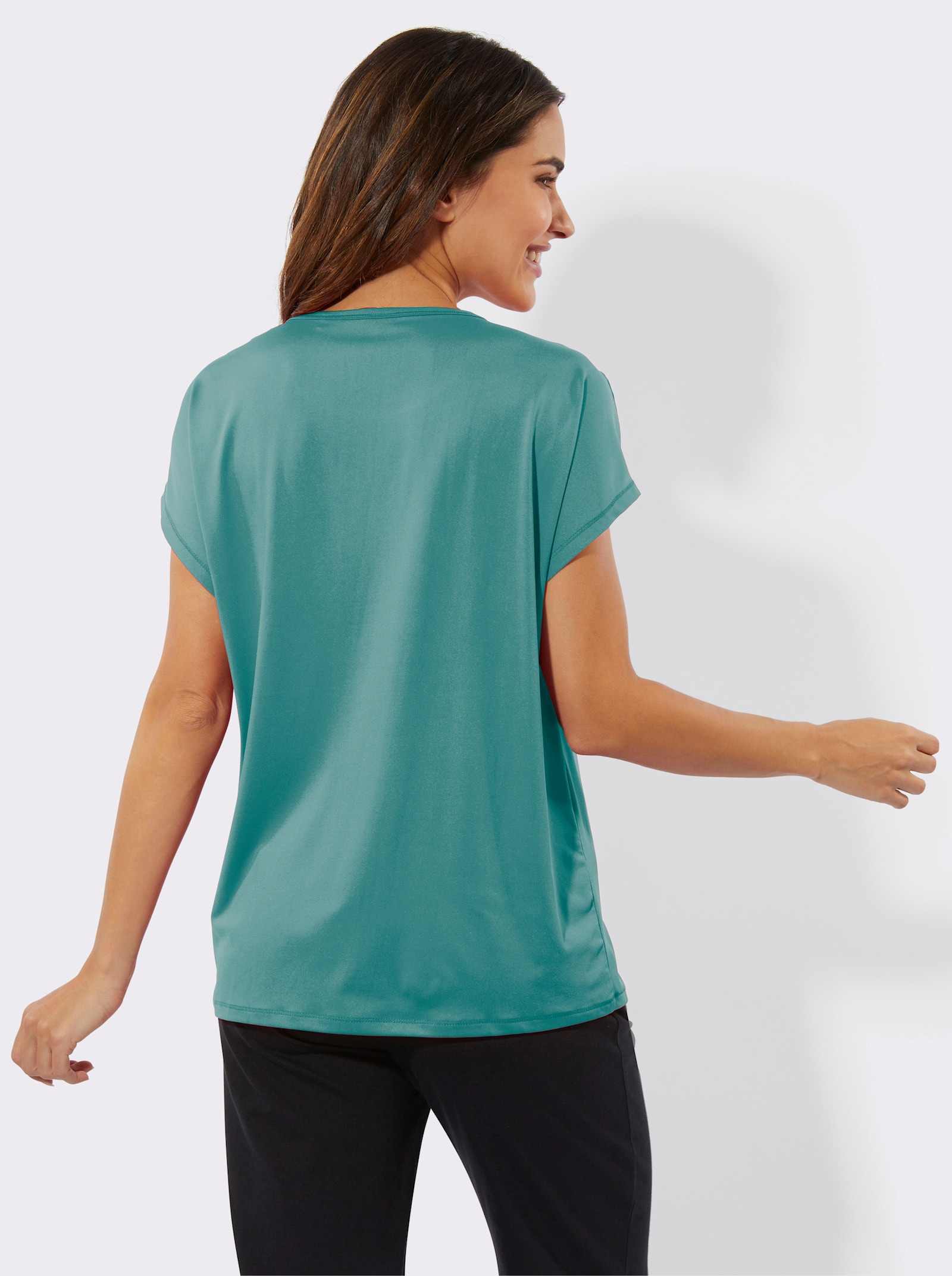 Rundhalsshirt für Sport und Freizeit - ozean