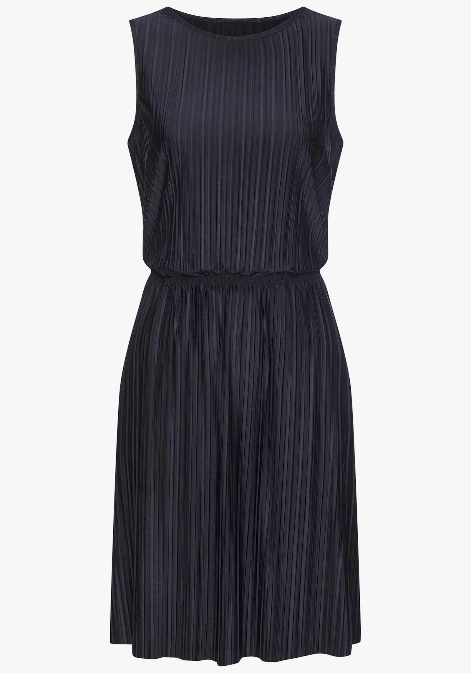 LASCANA Plisseekleid - schwarz