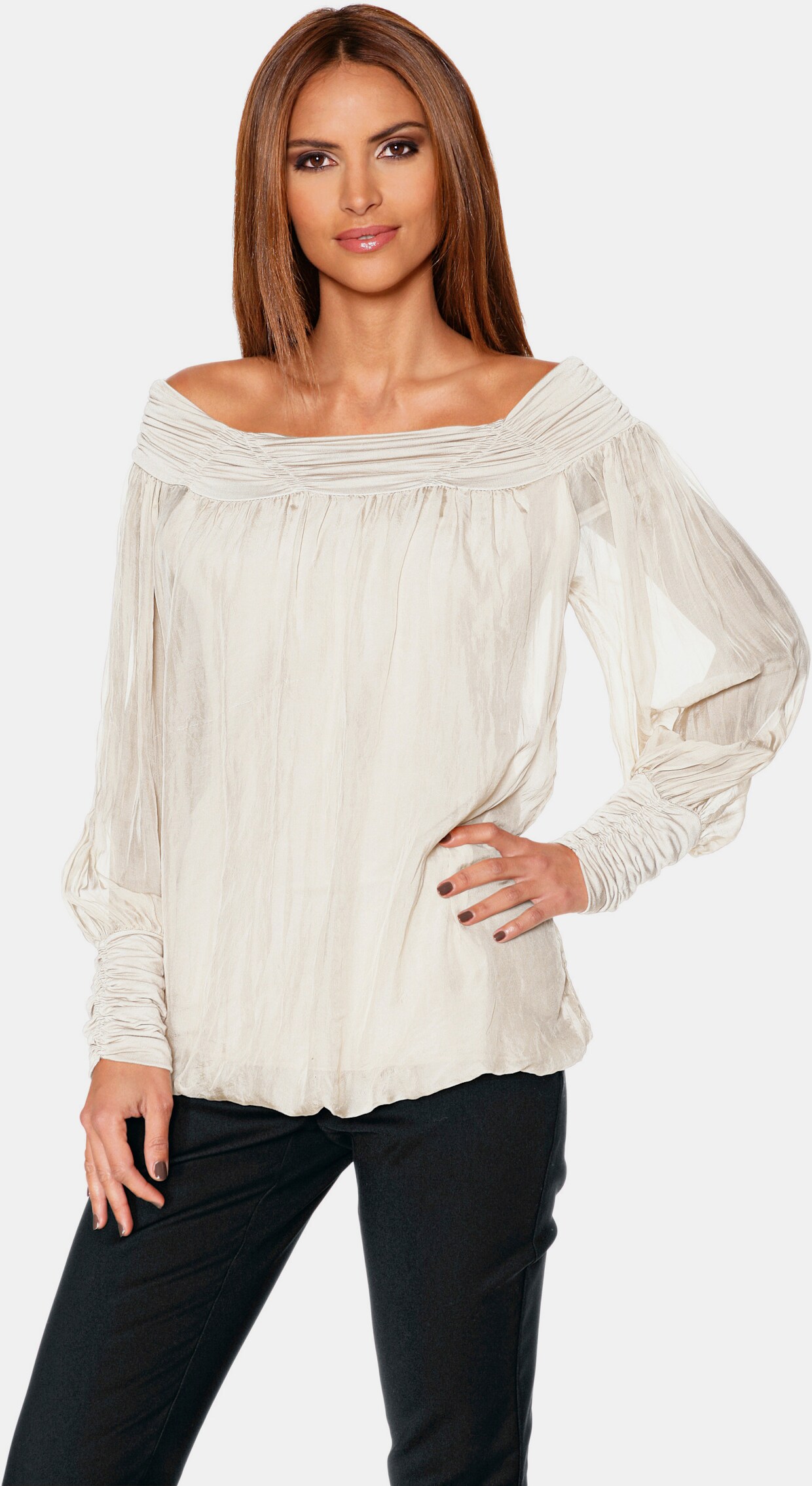 heine Carmenbluse - offwhite