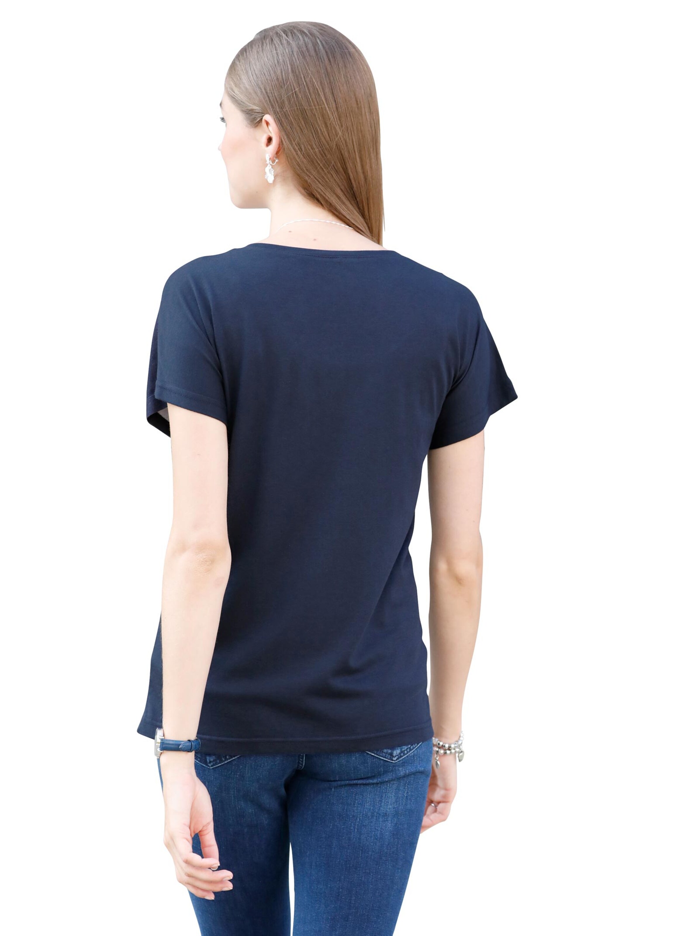 Shirt - nachtblau-gemustert