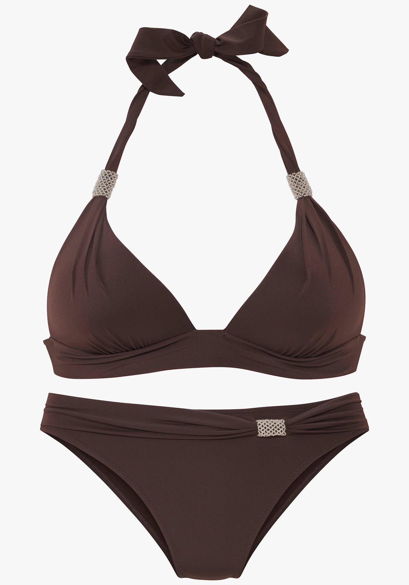 LASCANA Triangel-Bikini - dunkel braun