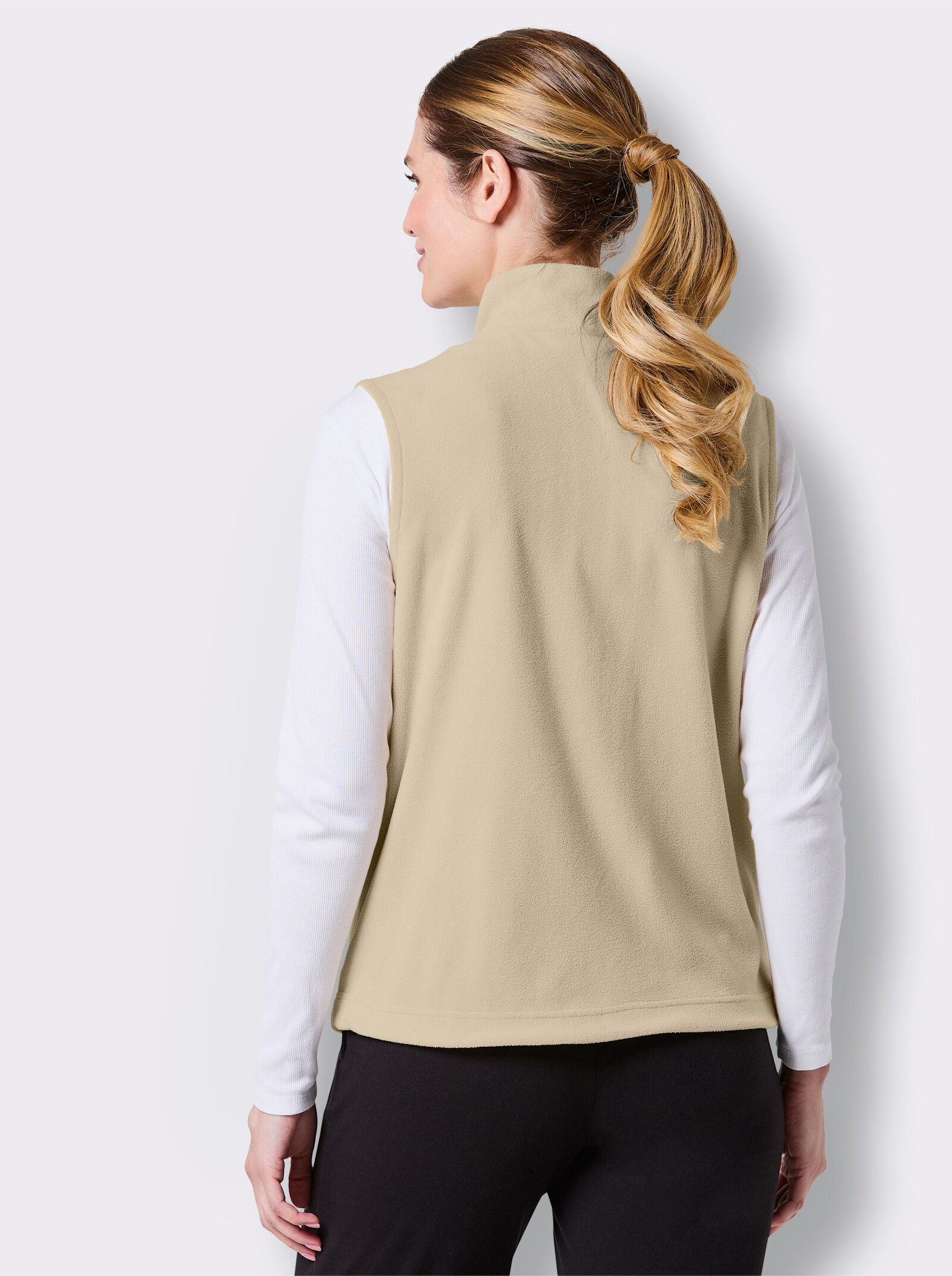 Catamaran Sports Fleeceweste mit weitenregulierbarem Saum - sand