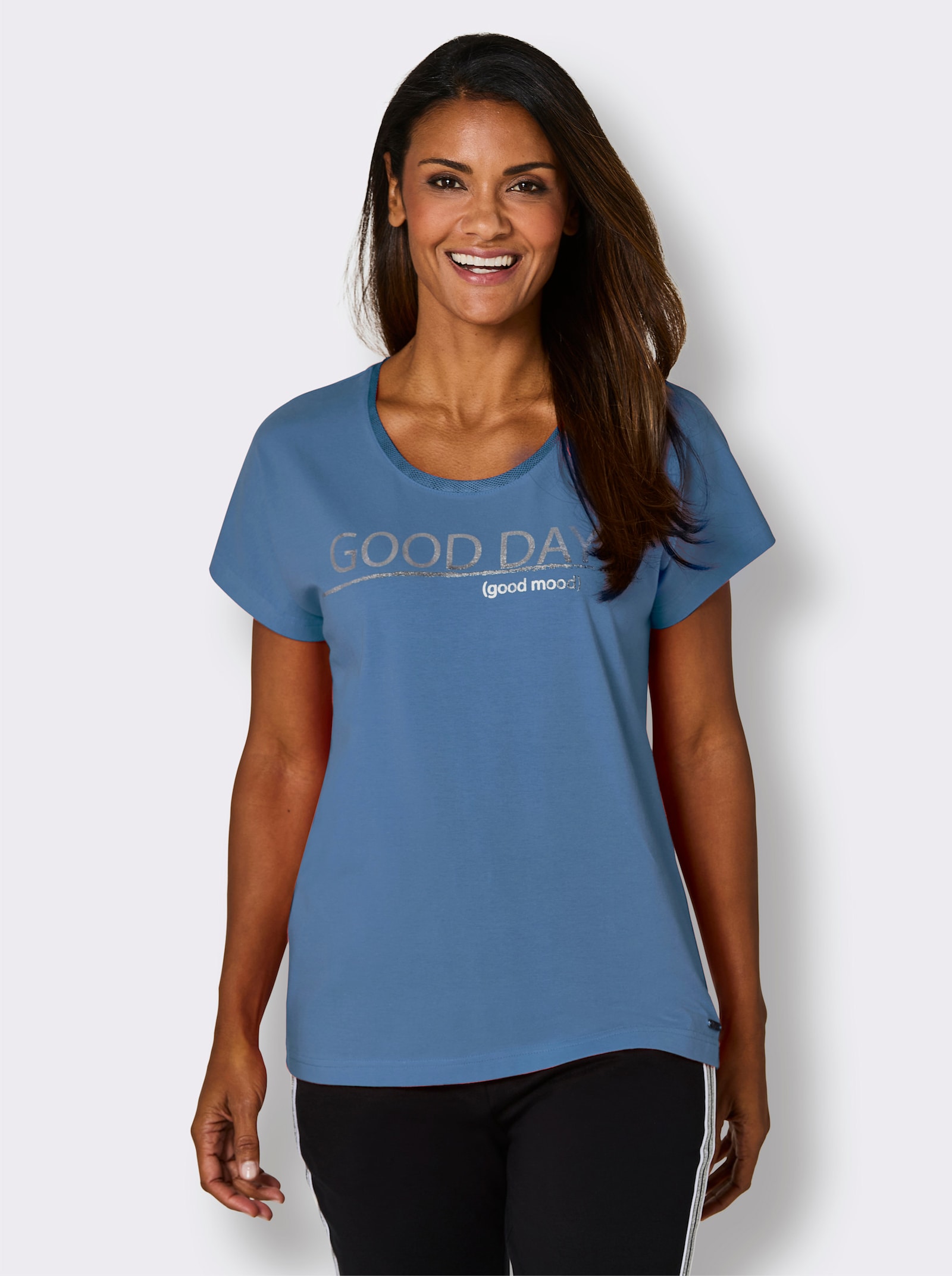 feel good Shirt - mittelblau
