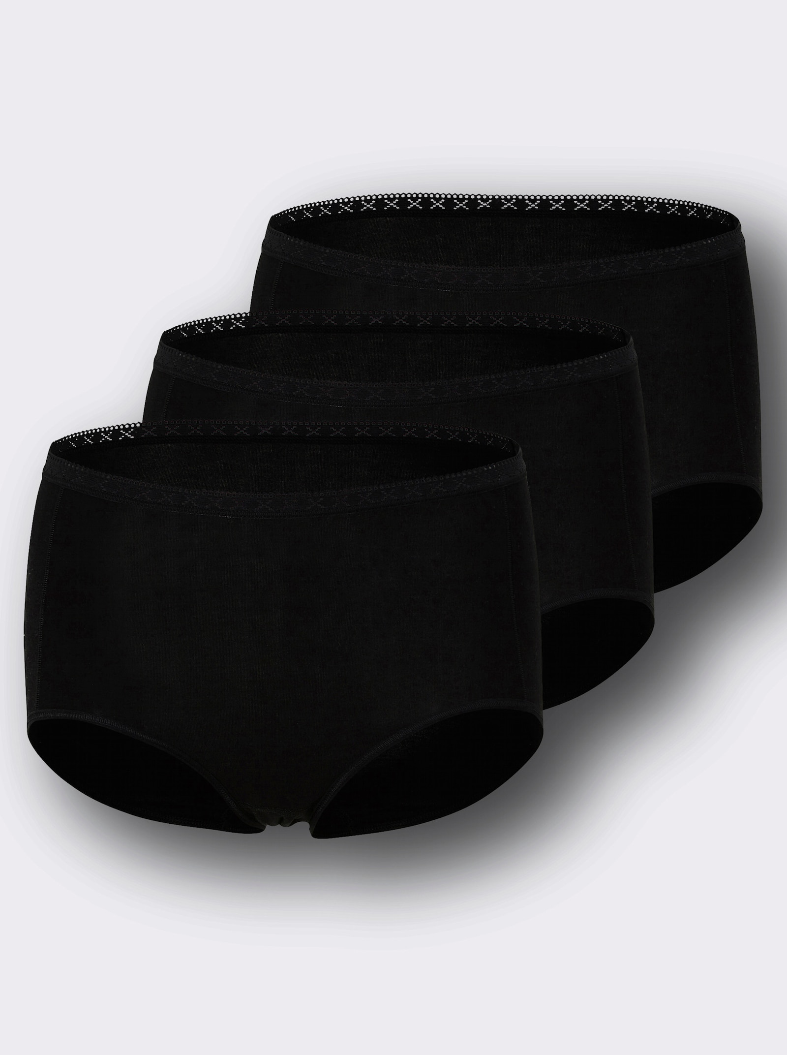 Nina von C. Hüftslip in Pima-Baumwoll-Qualität - schwarz