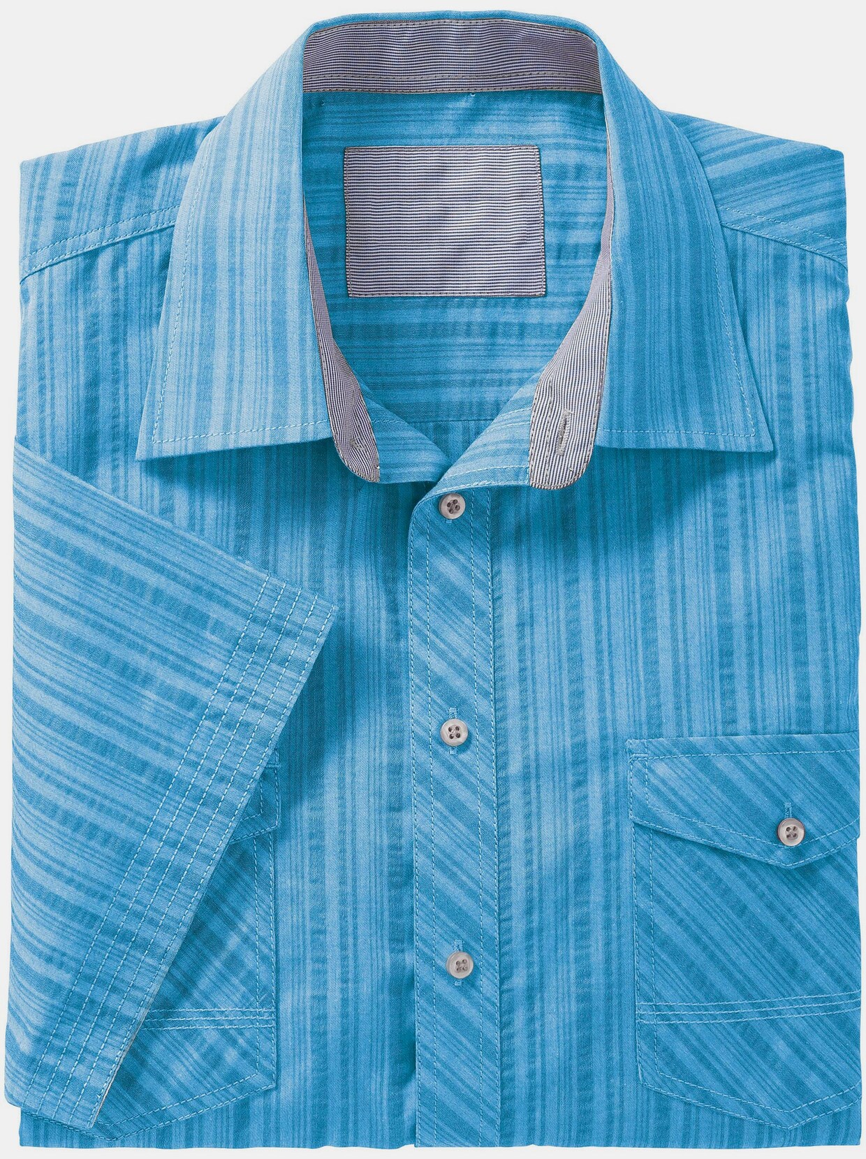 Marco Donati Hemd met korte mouwen - turquoise