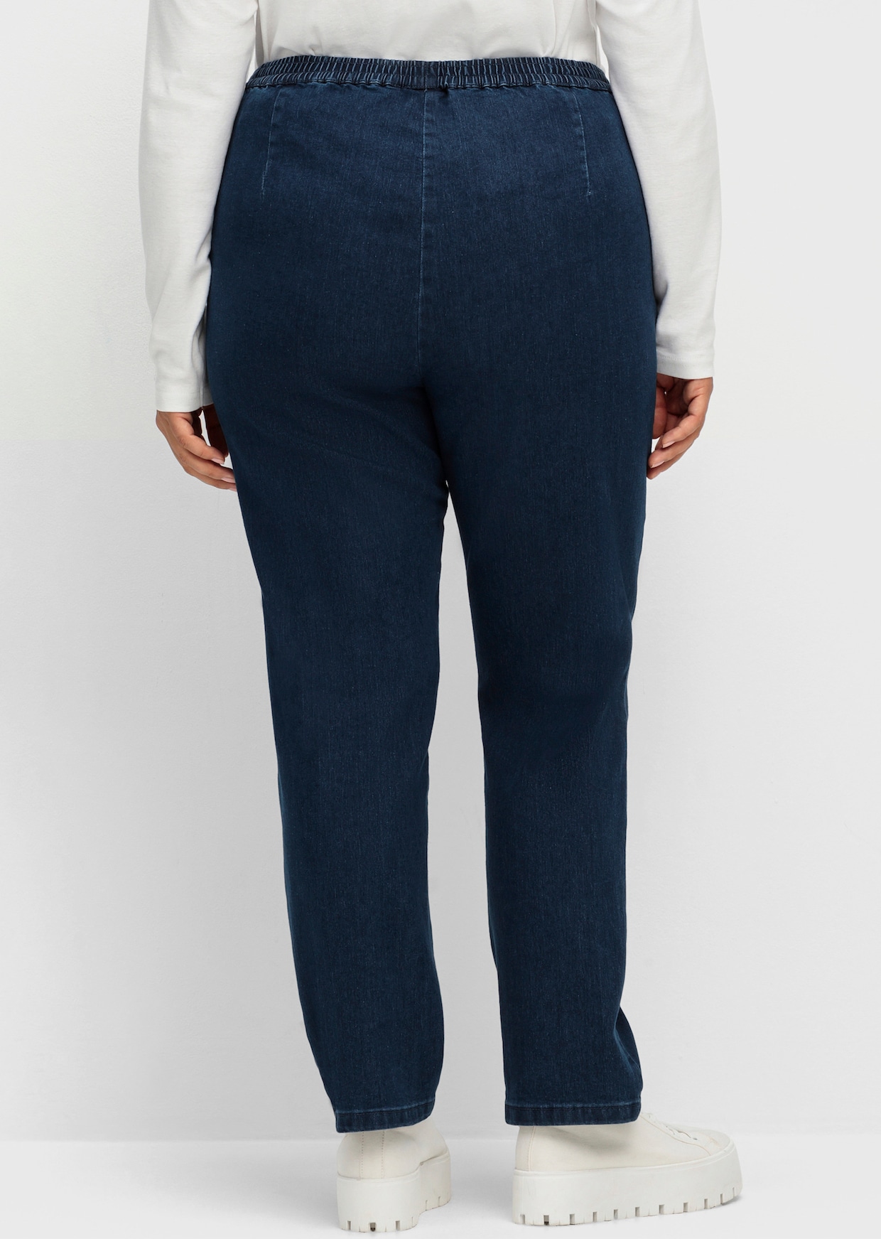 Schlupfjeans - blue-stone-washed