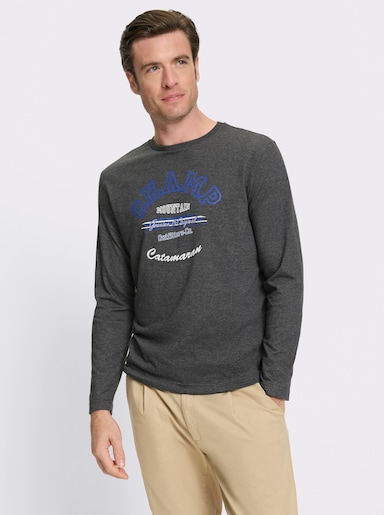 Catamaran Langarmshirt - graphit-bedruckt