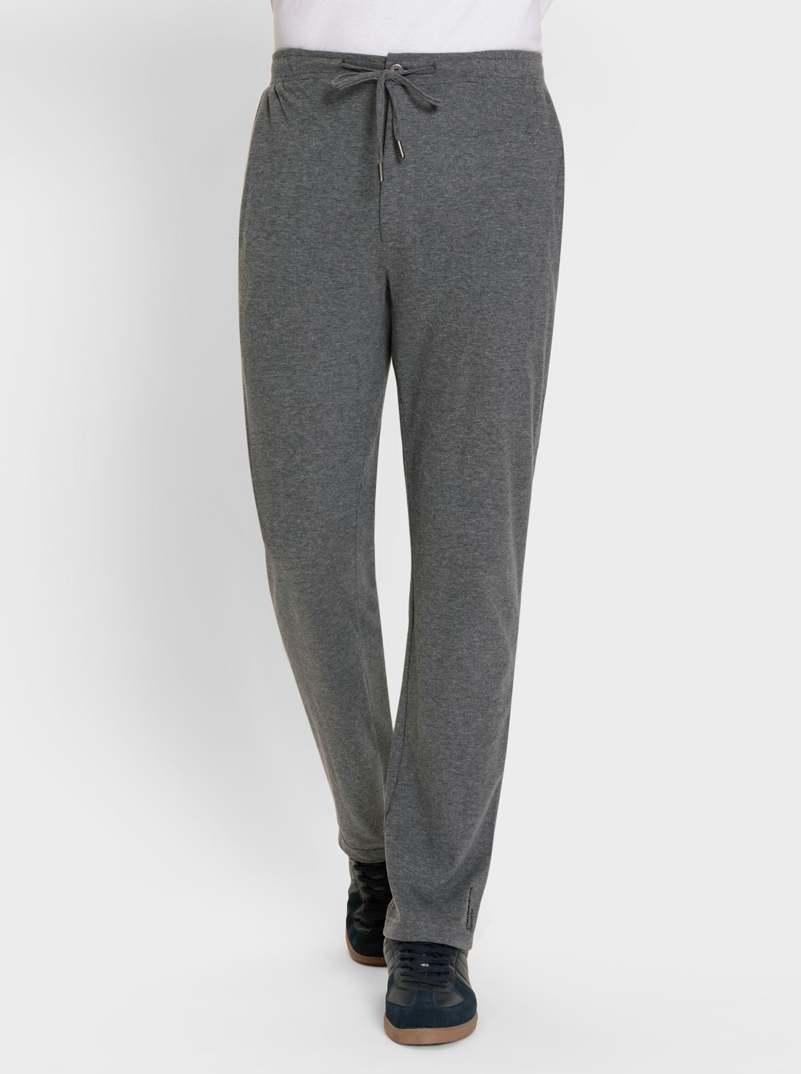 Catamaran Sports Freizeithose mit geripptem Dehnbund - grau-meliert