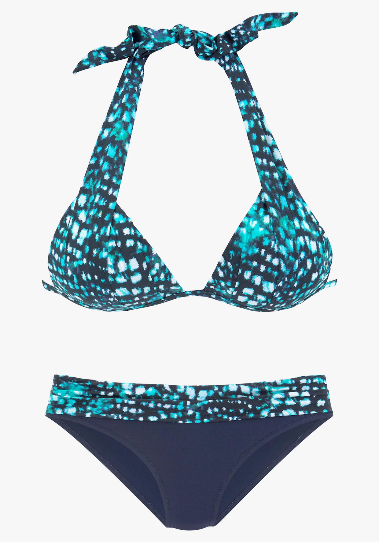 Bruno Banani Triangelbikini - marine geprint