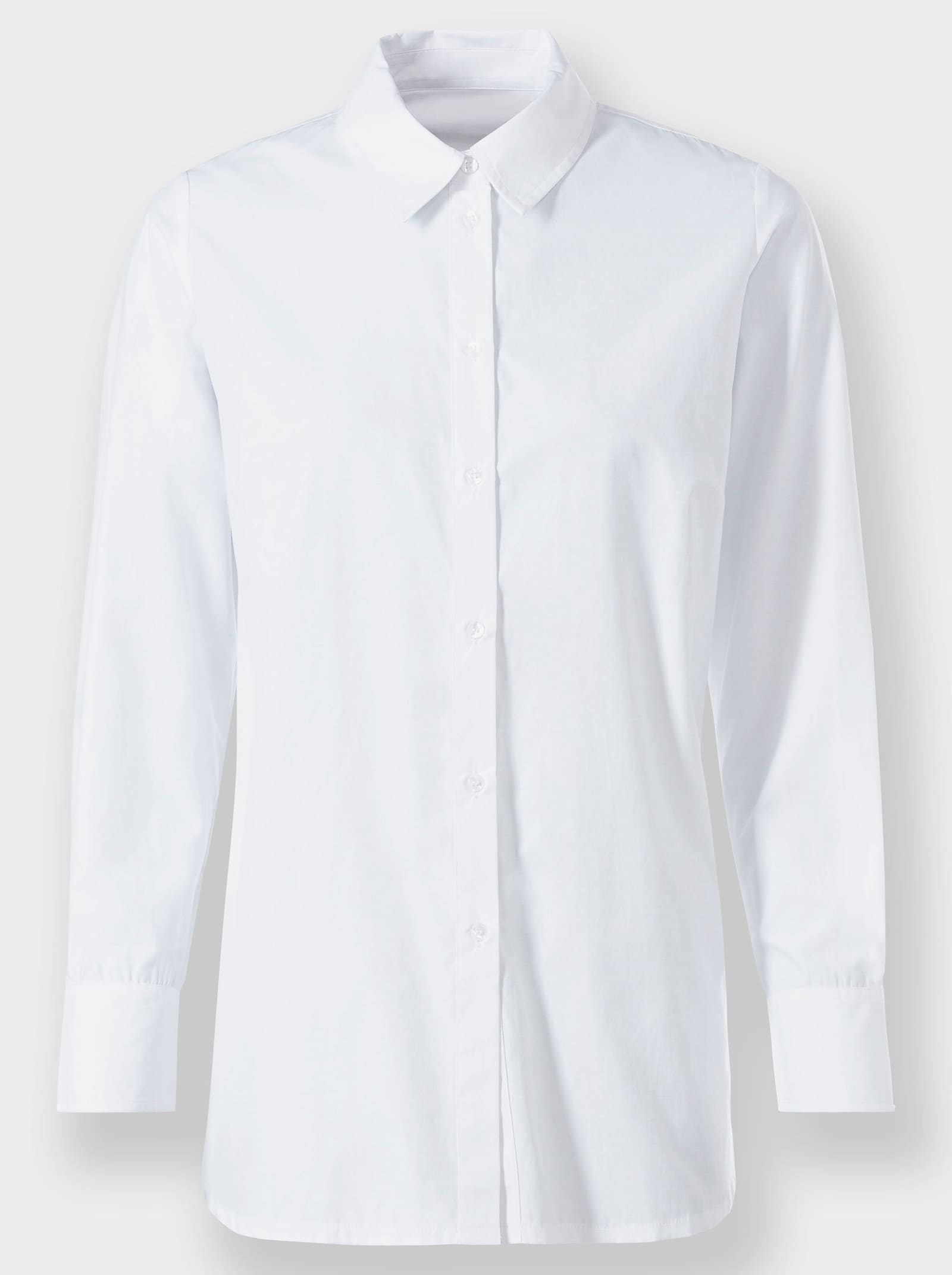 heine Klassische Bluse im Baumwoll-Mix - weiß