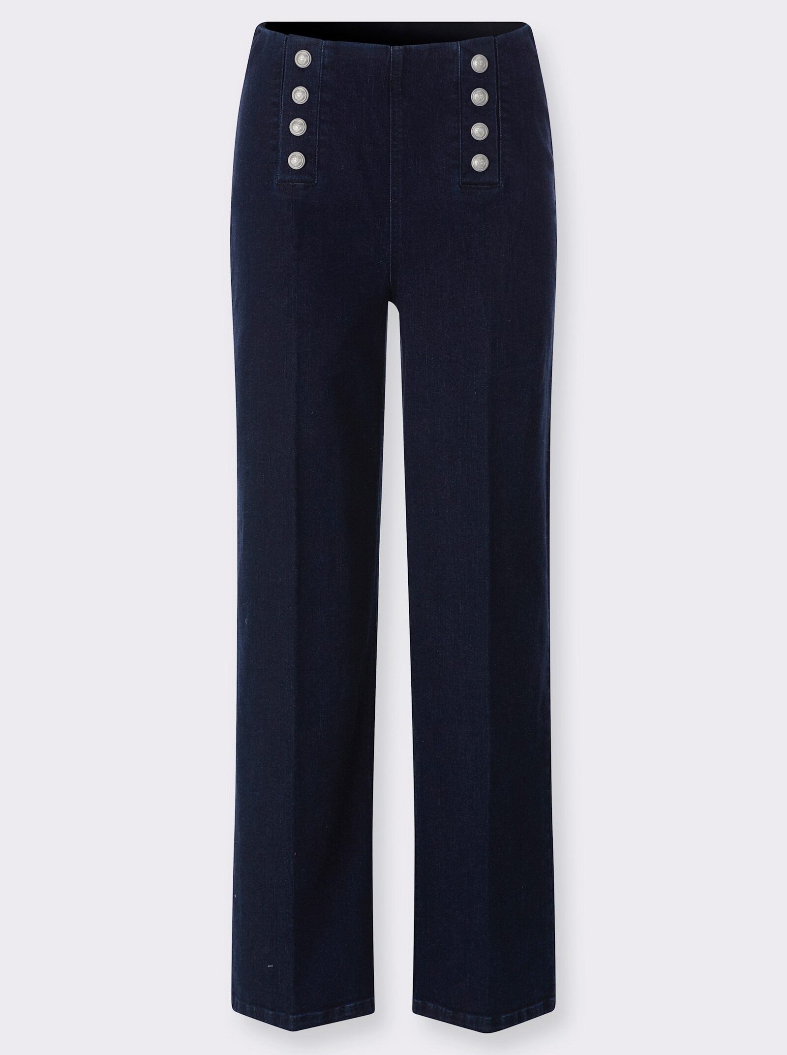 Schlupfjeans mit weiten Beinen - dark blue
