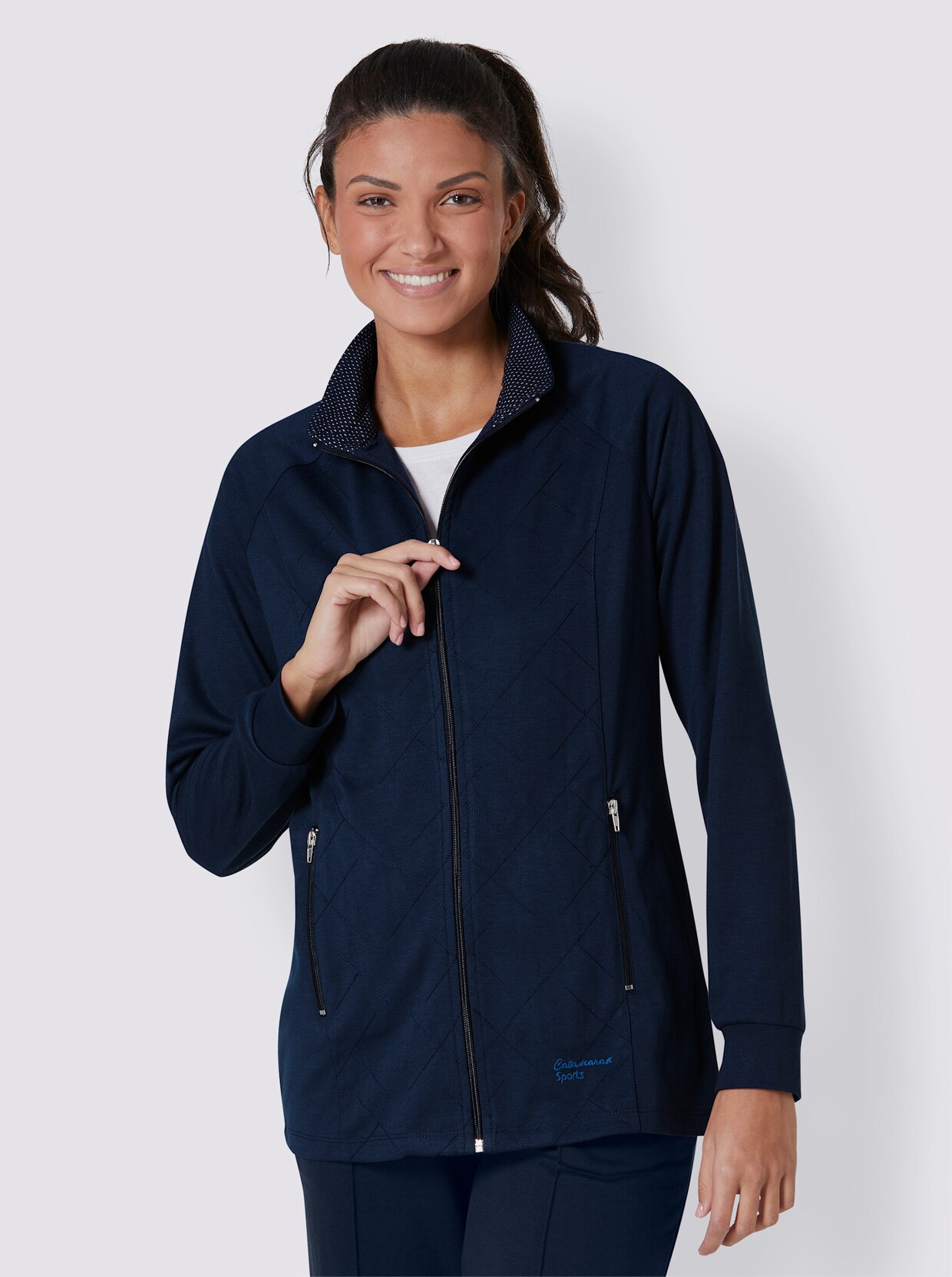 Catamaran Sports Freizeitjacke - marine-meliert