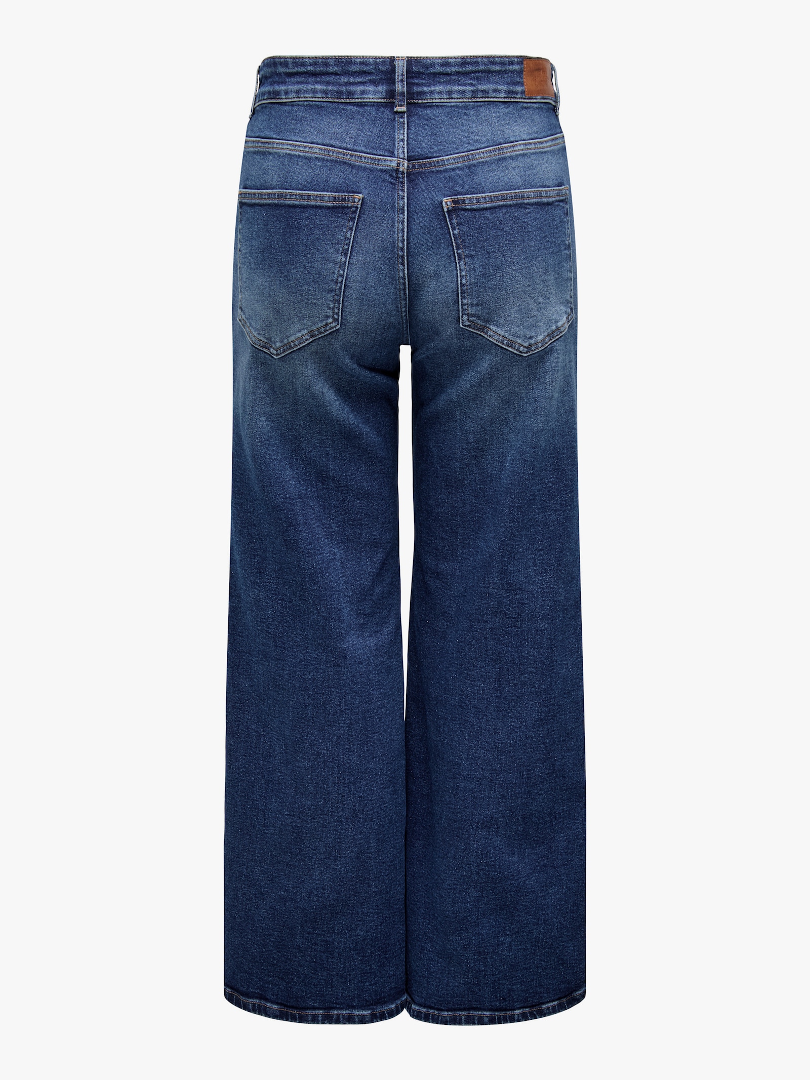 High-waist-Jeans - dark blue denim