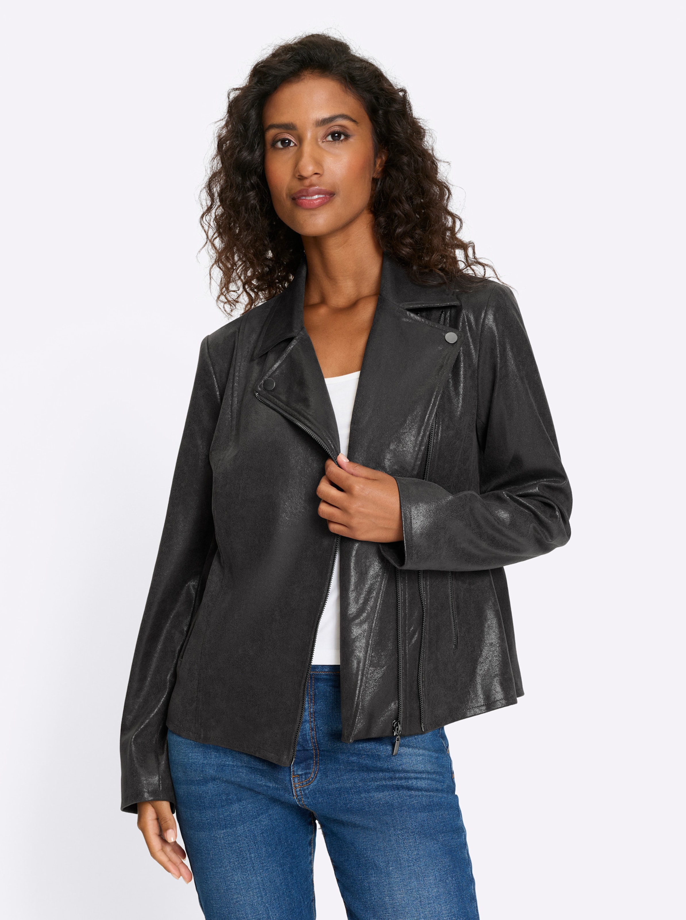 Lederimitatjacke