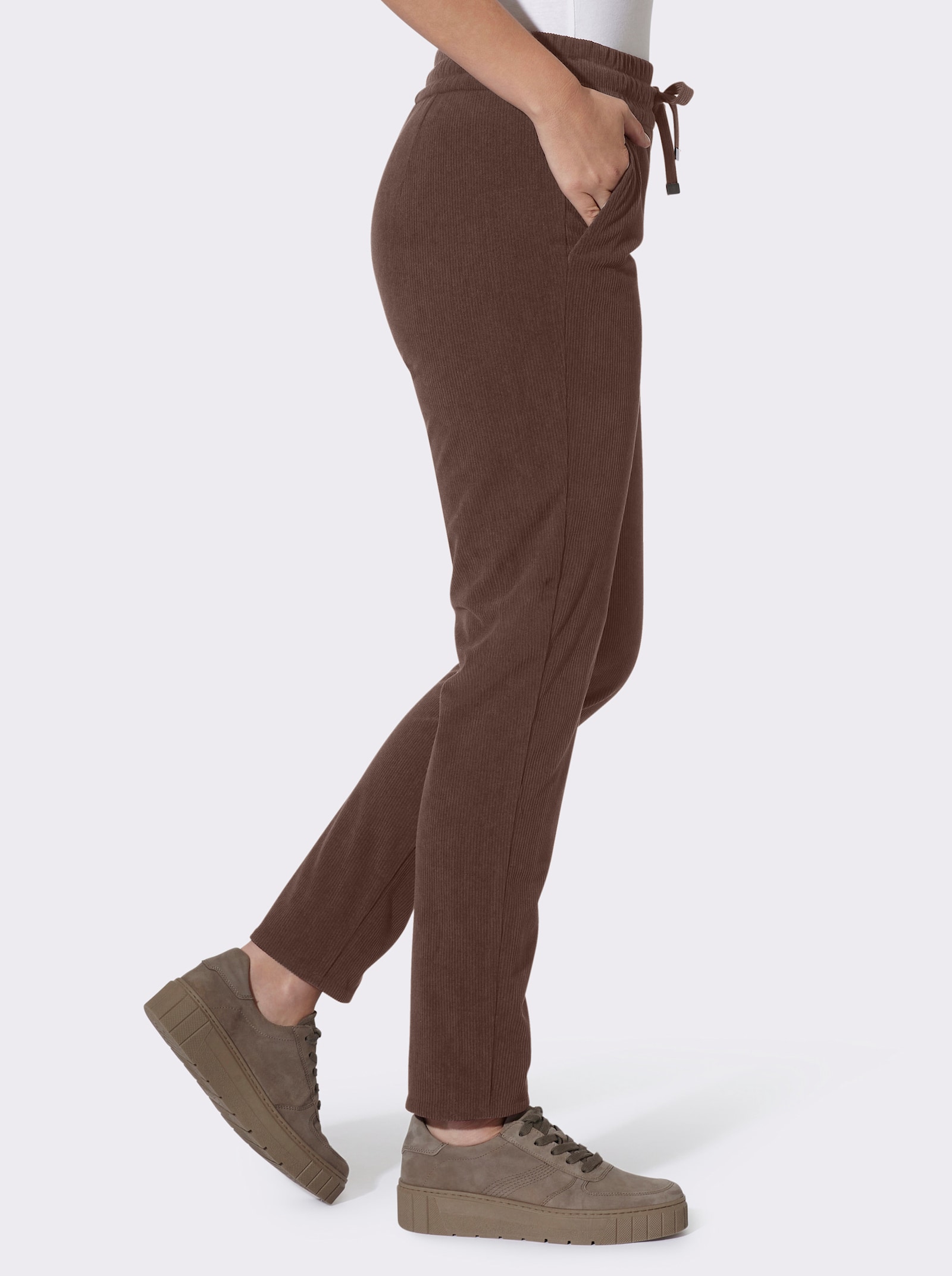 heine Cordhose mit Dehnbund - schoko