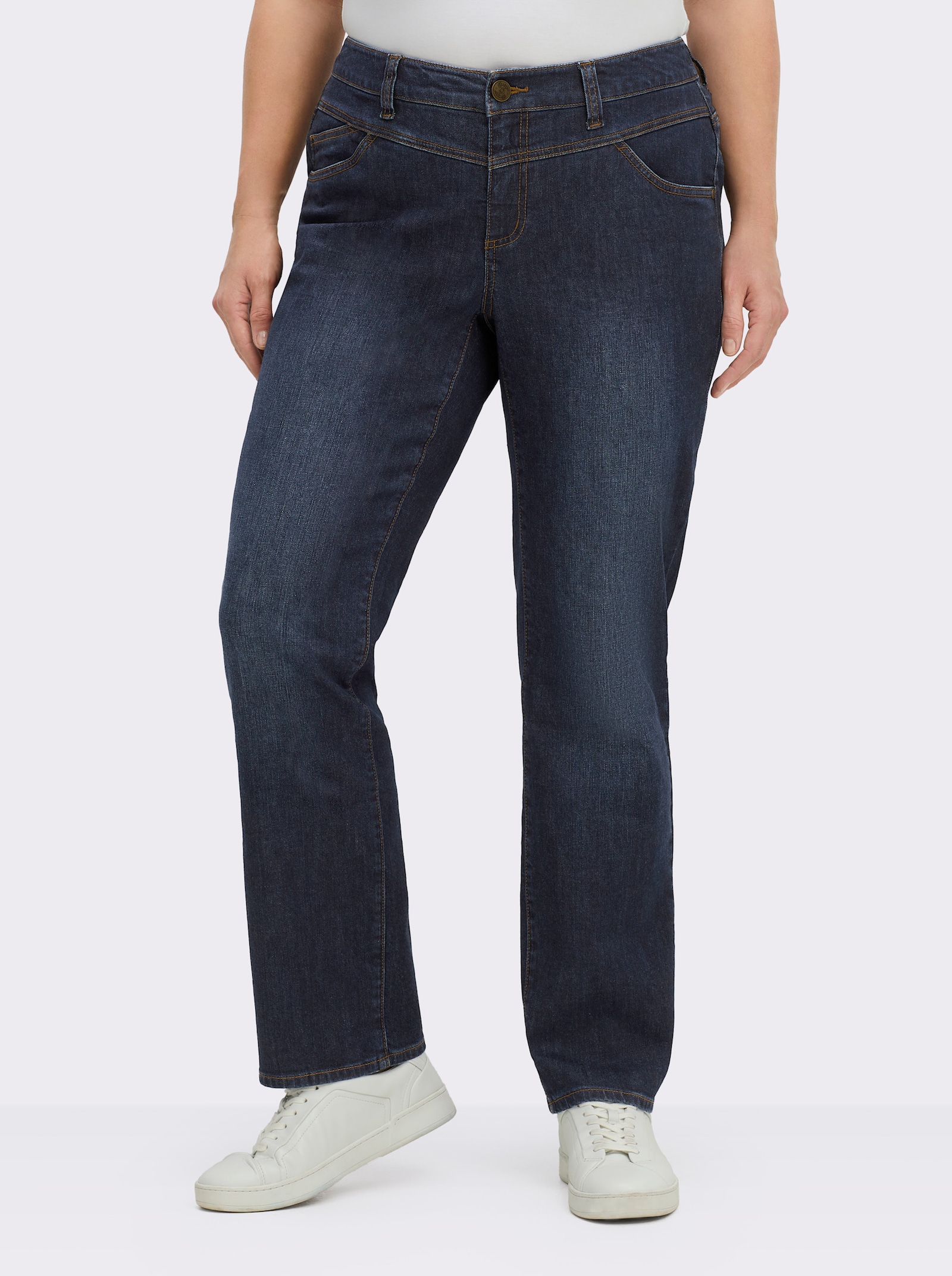 sheego Jeans in  5-Pocket-Form - dark blue used