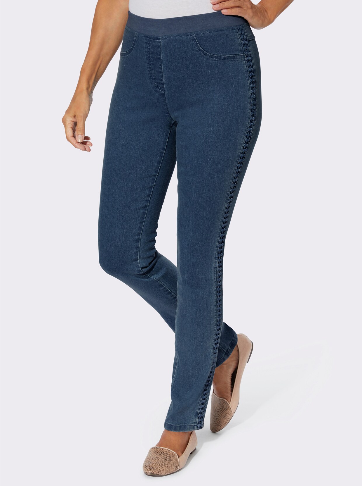 Jeans - blue-stone-washed