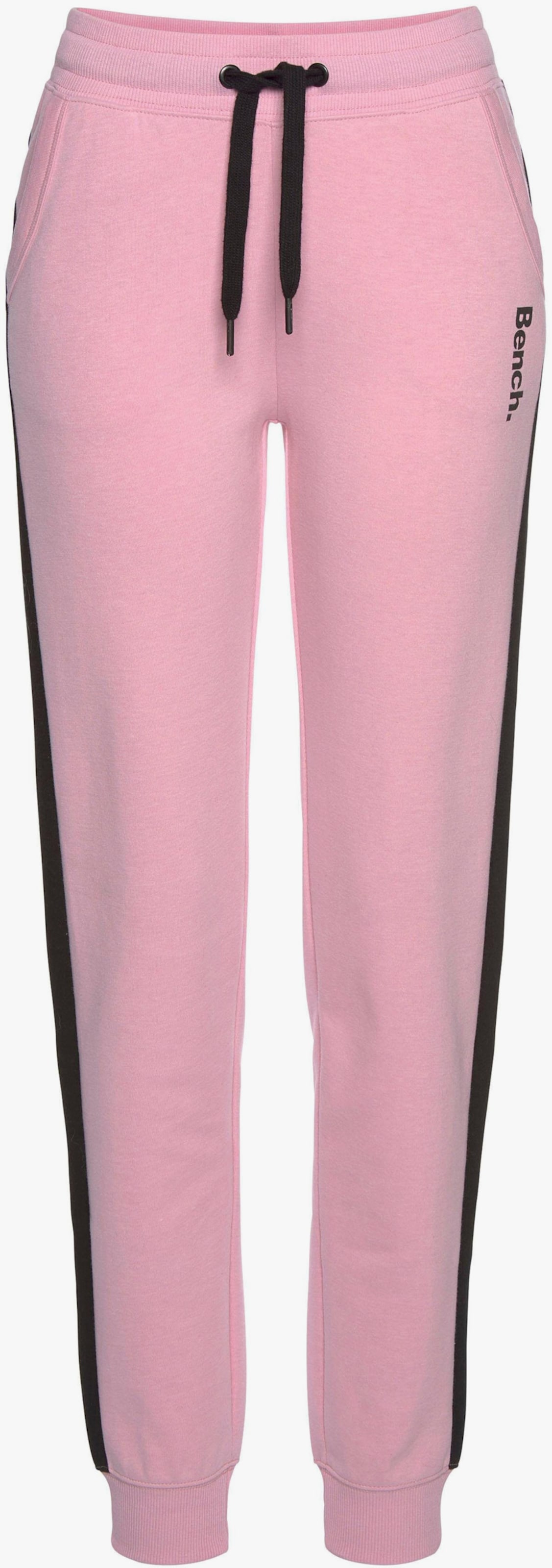 Bench. Loungewear Sweathose - rosa-schwarz