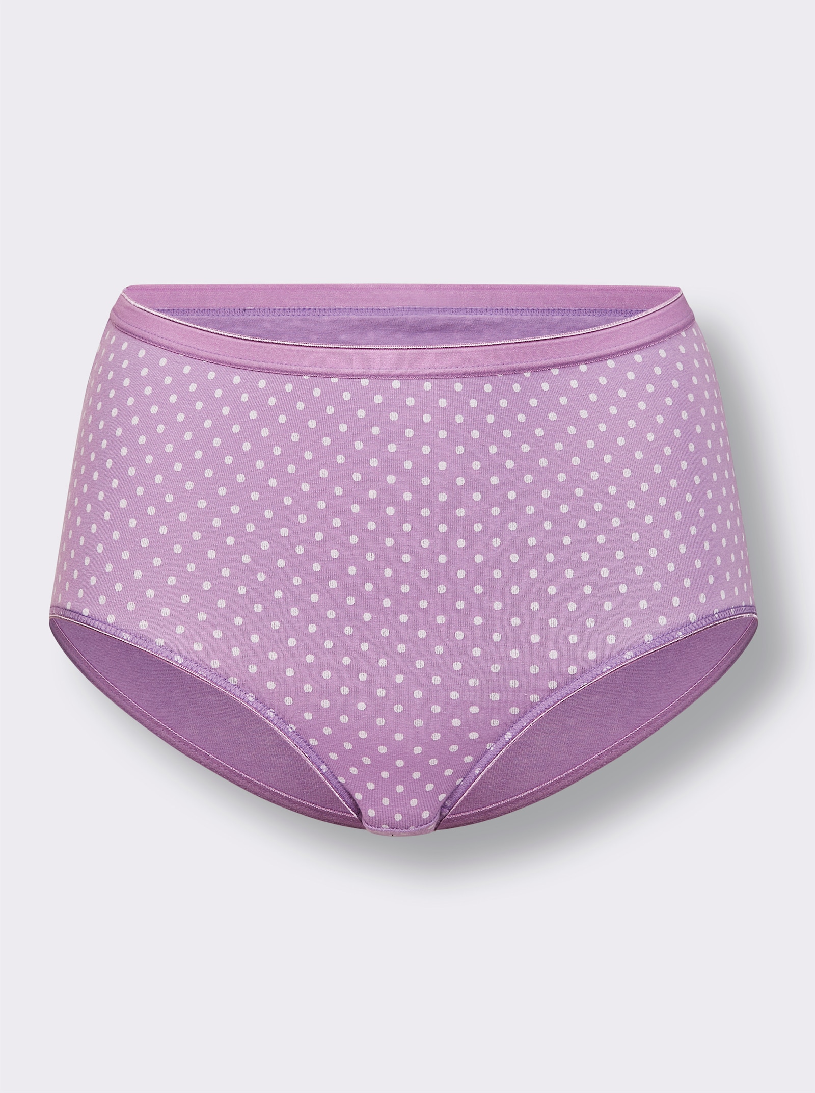 wäschepur Taillenslip mit Softgummi-Bund - 2x orchidee-bedruckt + 1x orchidee