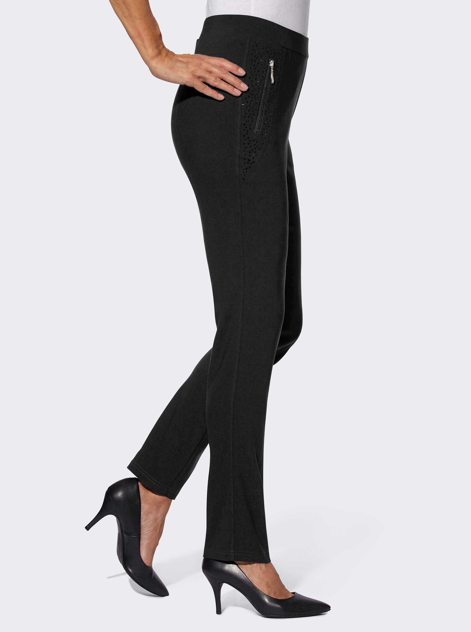 Bengalinhose mit Shaping-Effekt - schwarz